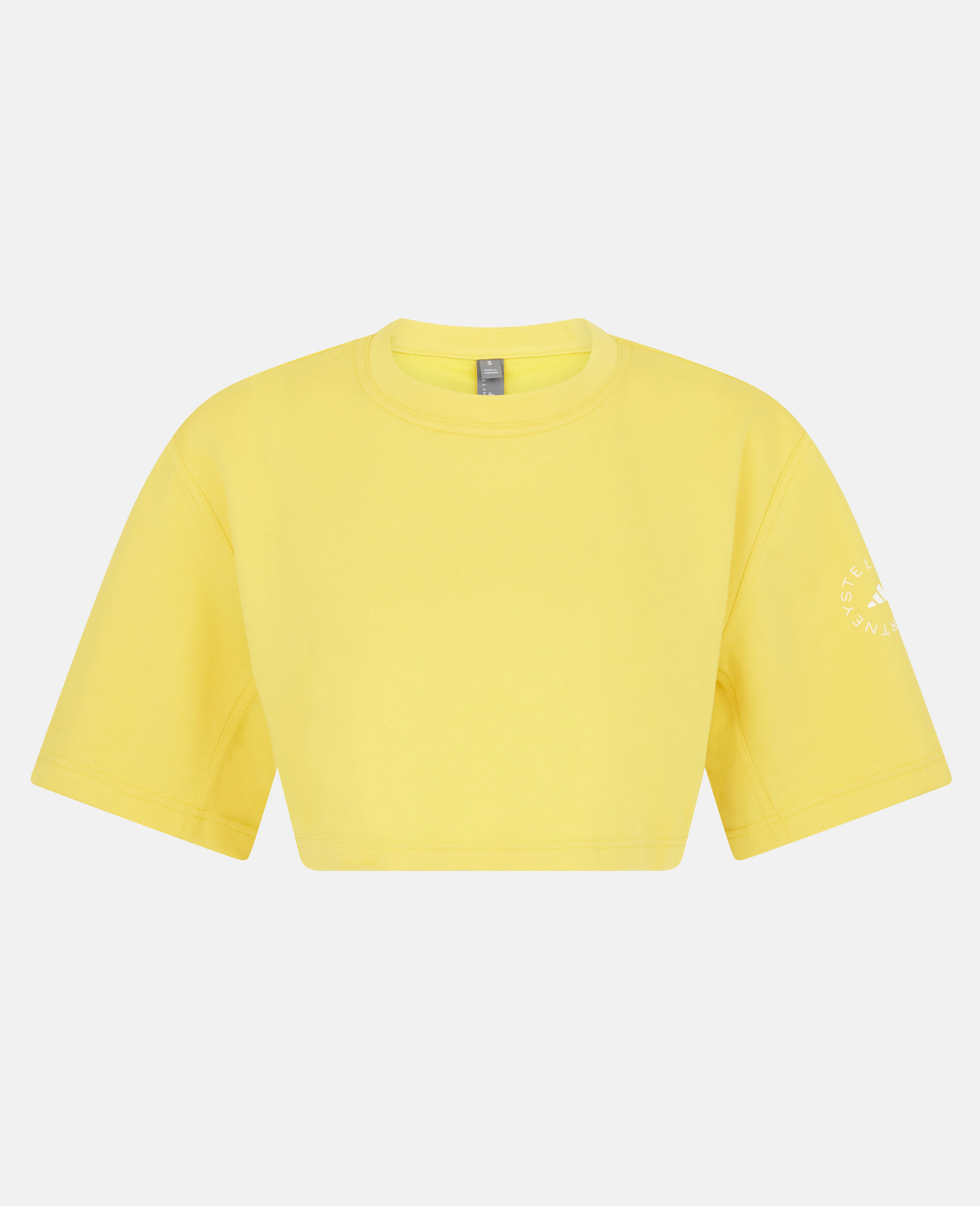 T-shirt crop d’entraînement jaune-Jaune-large image number 0