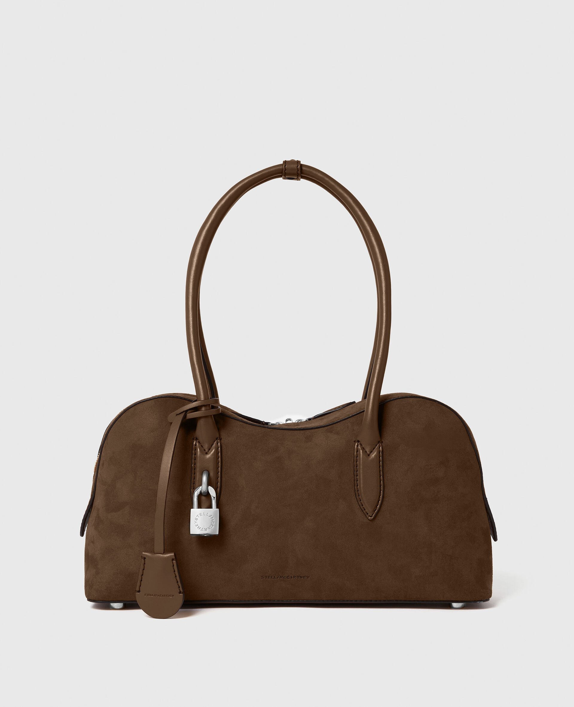 Sac porte epaule Ryder en daim-Marron-medium