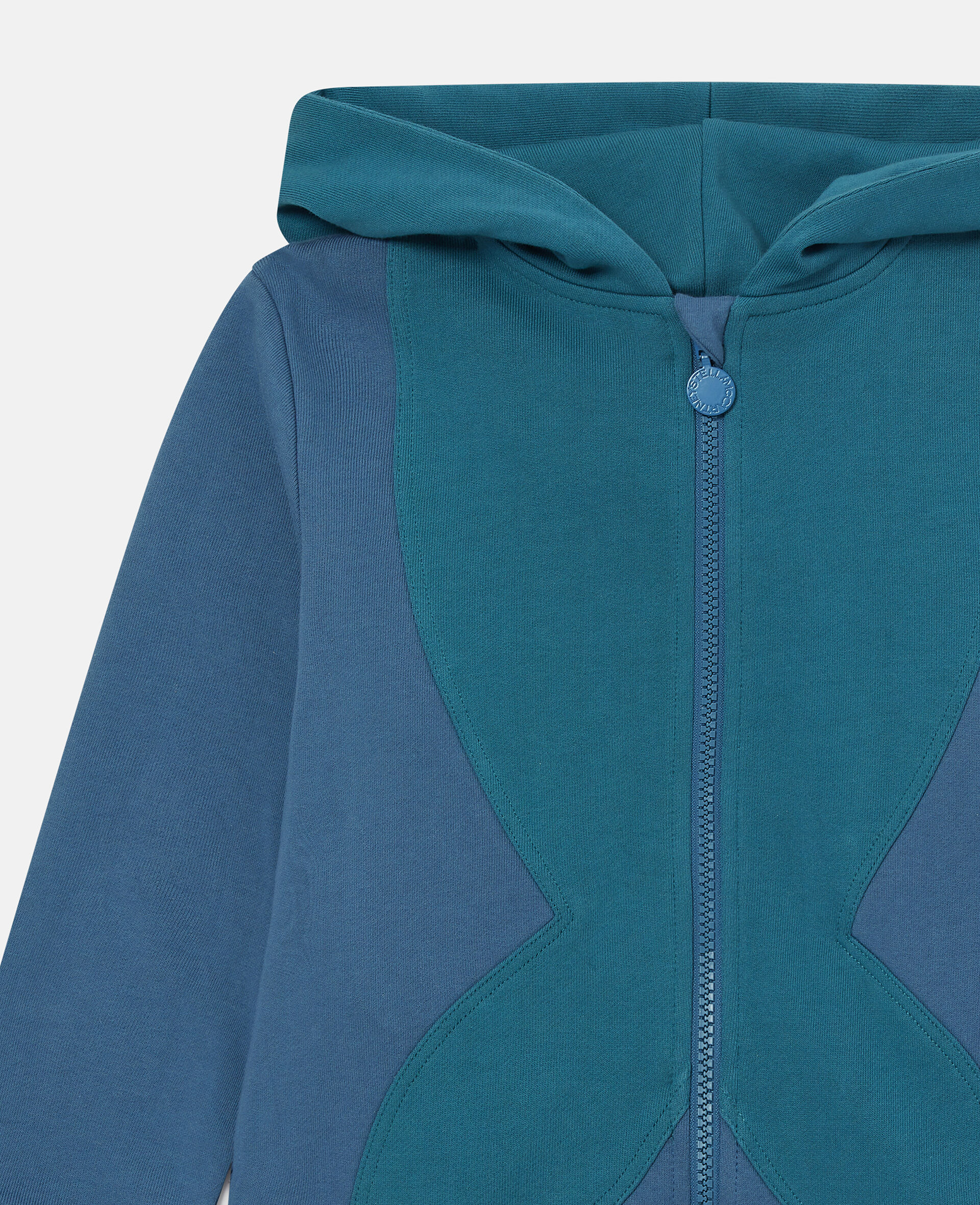 Whale Motif Hoodie-Blue-medium