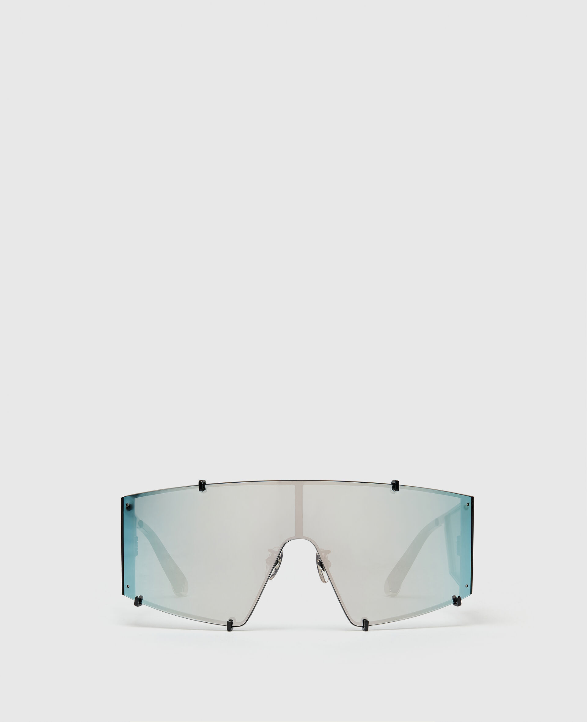 Translucent Rectangle Sunglasses-Black-large image number 0