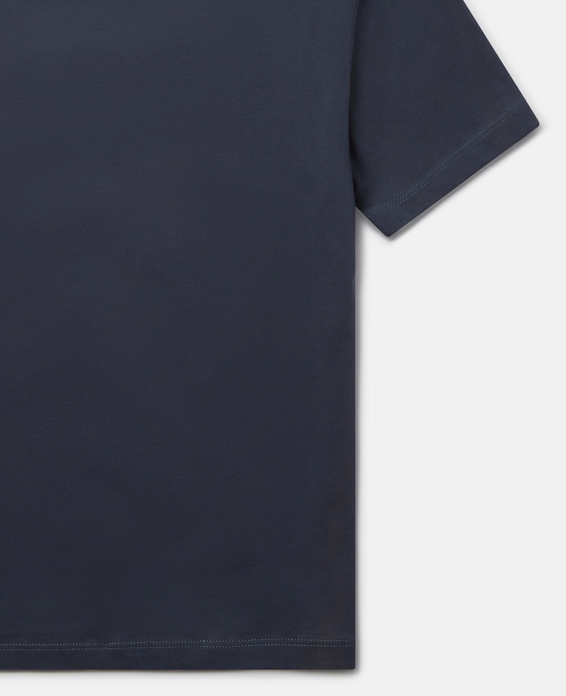  'Take It Easy!' Slogan T-Shirt-Blue-large image number 3