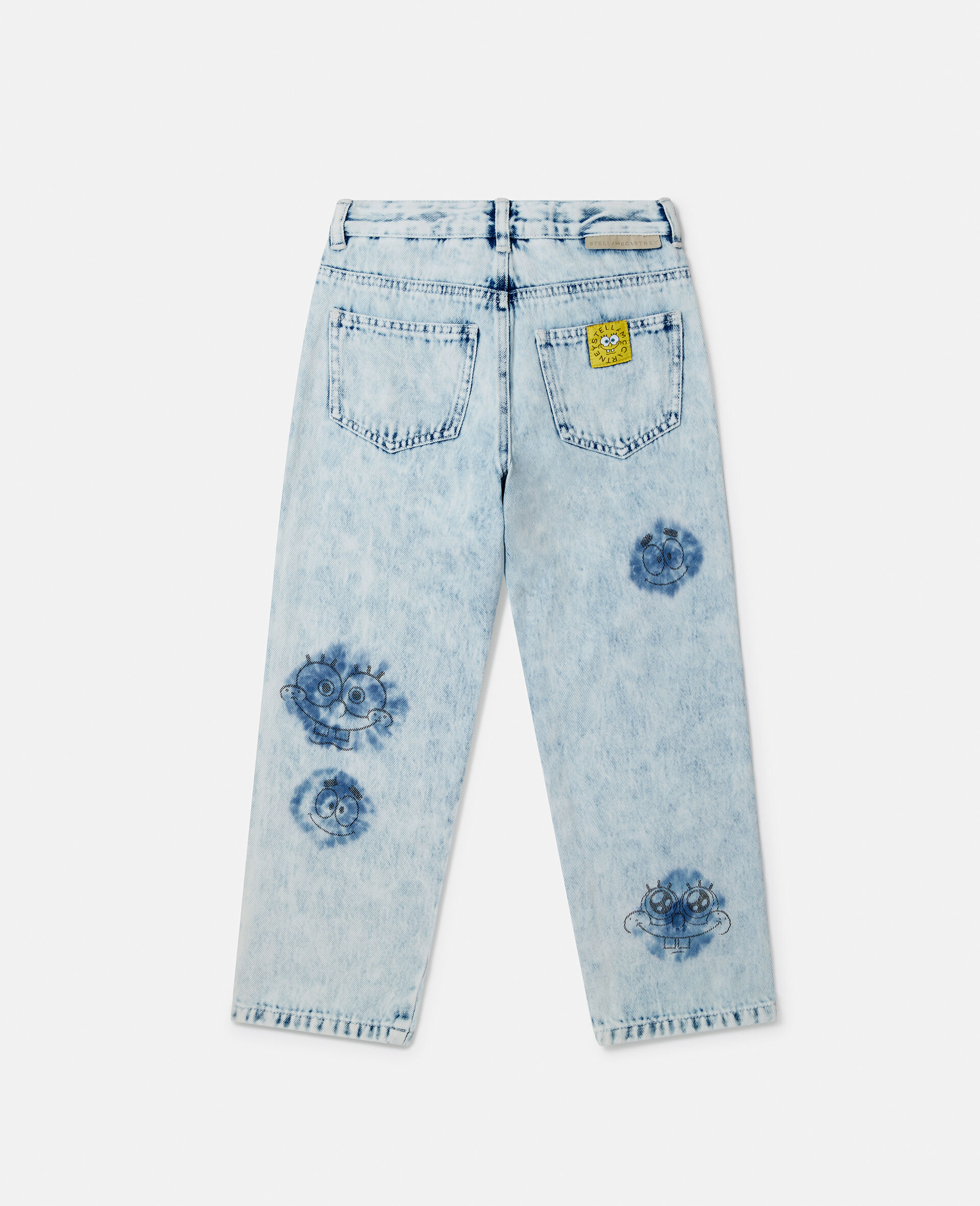 SpongeBob Graphic Denim Jeans-Blue-large image number 2