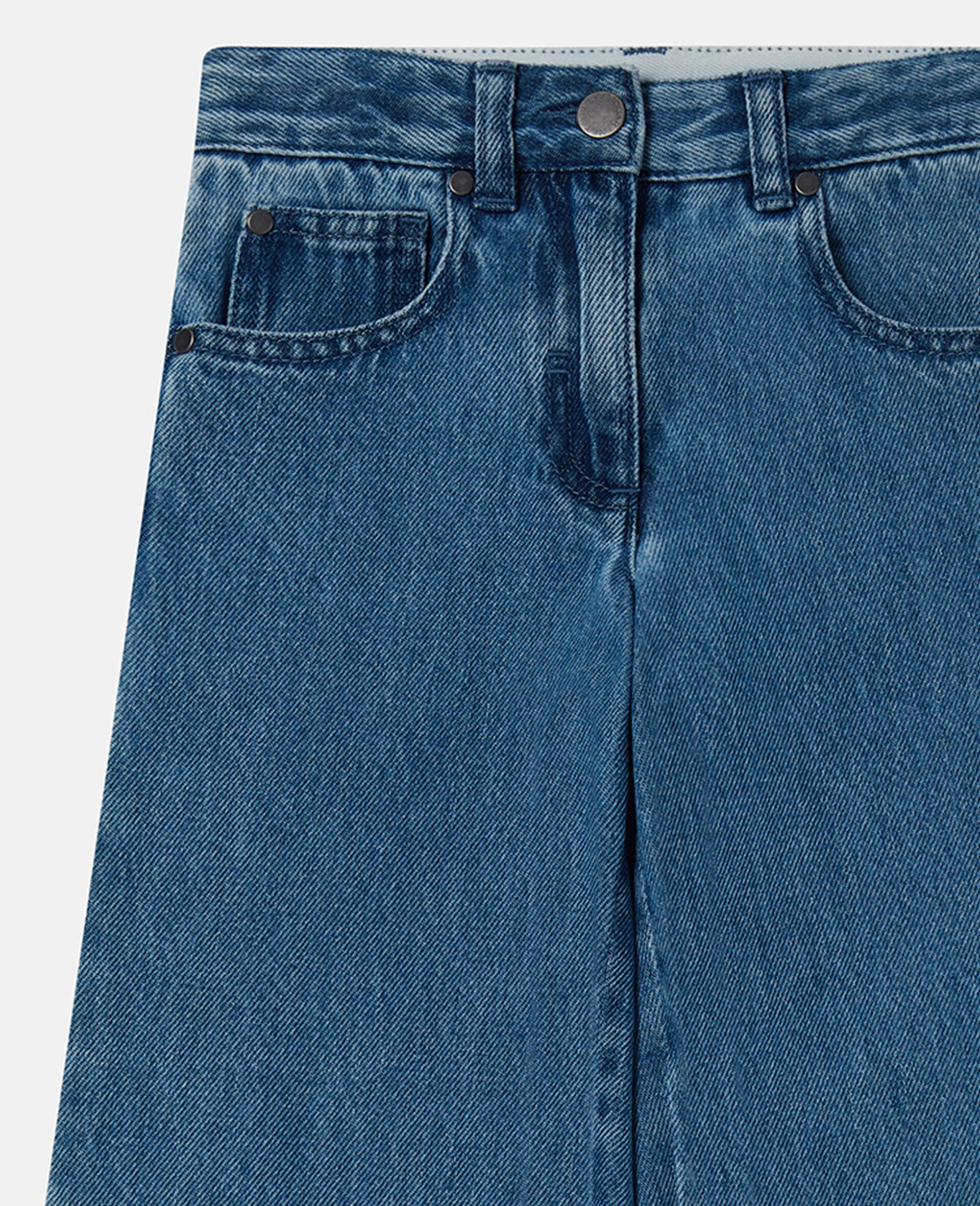 Straight-Leg Denim Jeans-Blue-large image number 1