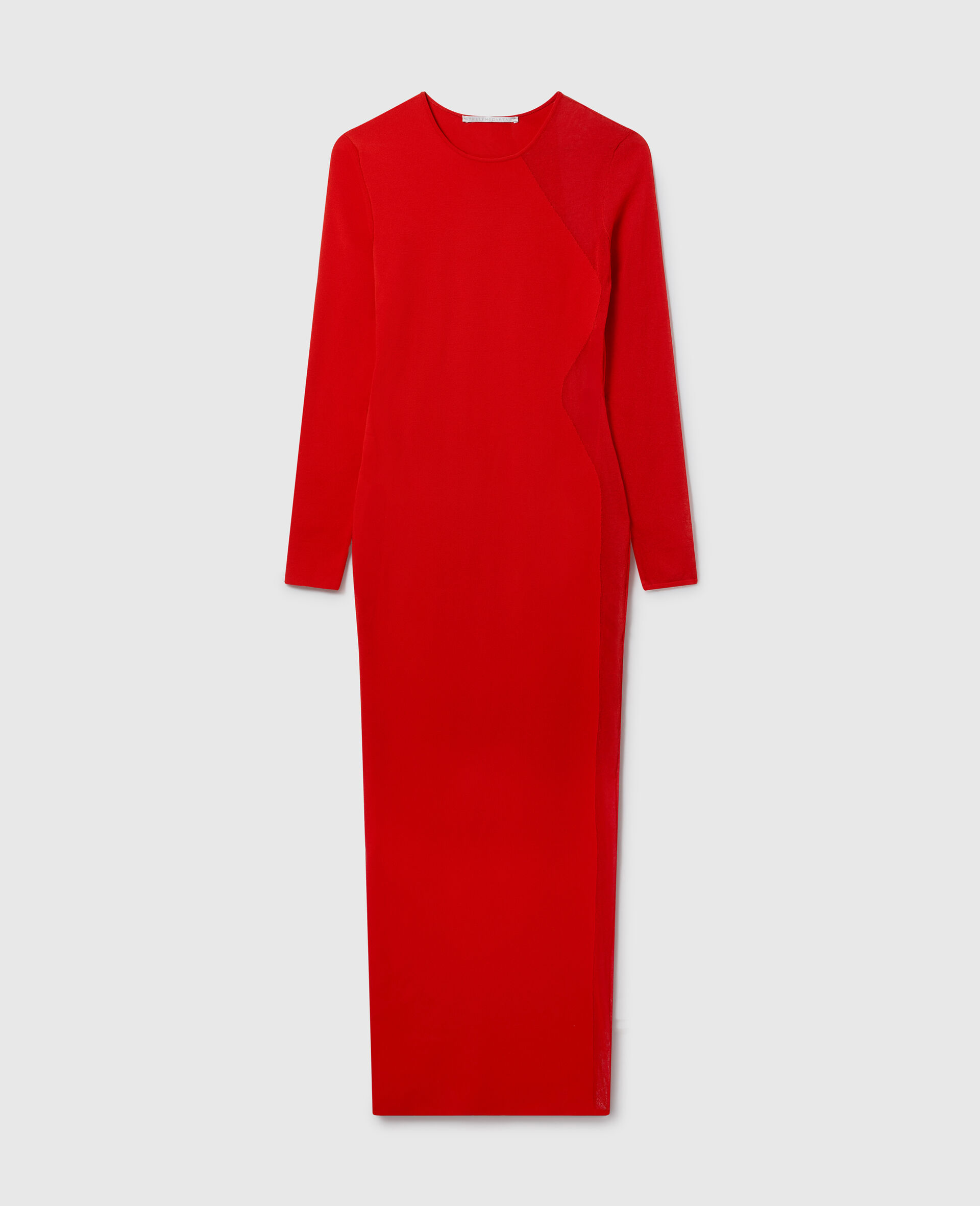 Miracle Long-Sleeve Compact-Knit Dress-Red-large image number 0