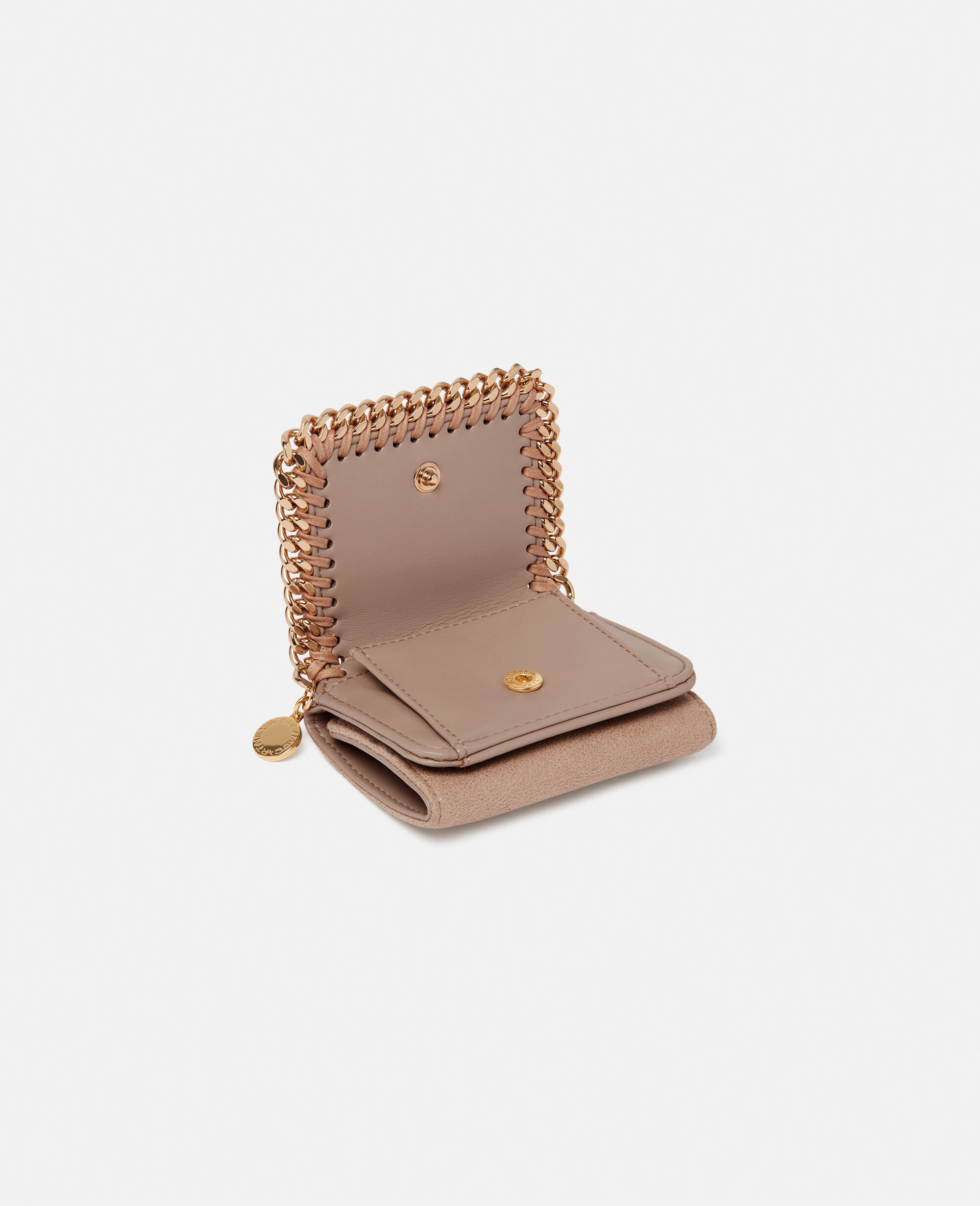 Stella McCartney ストラップ付き ウォレット Women シルバー S-ウェーブ スパンコール ストラップウォレット