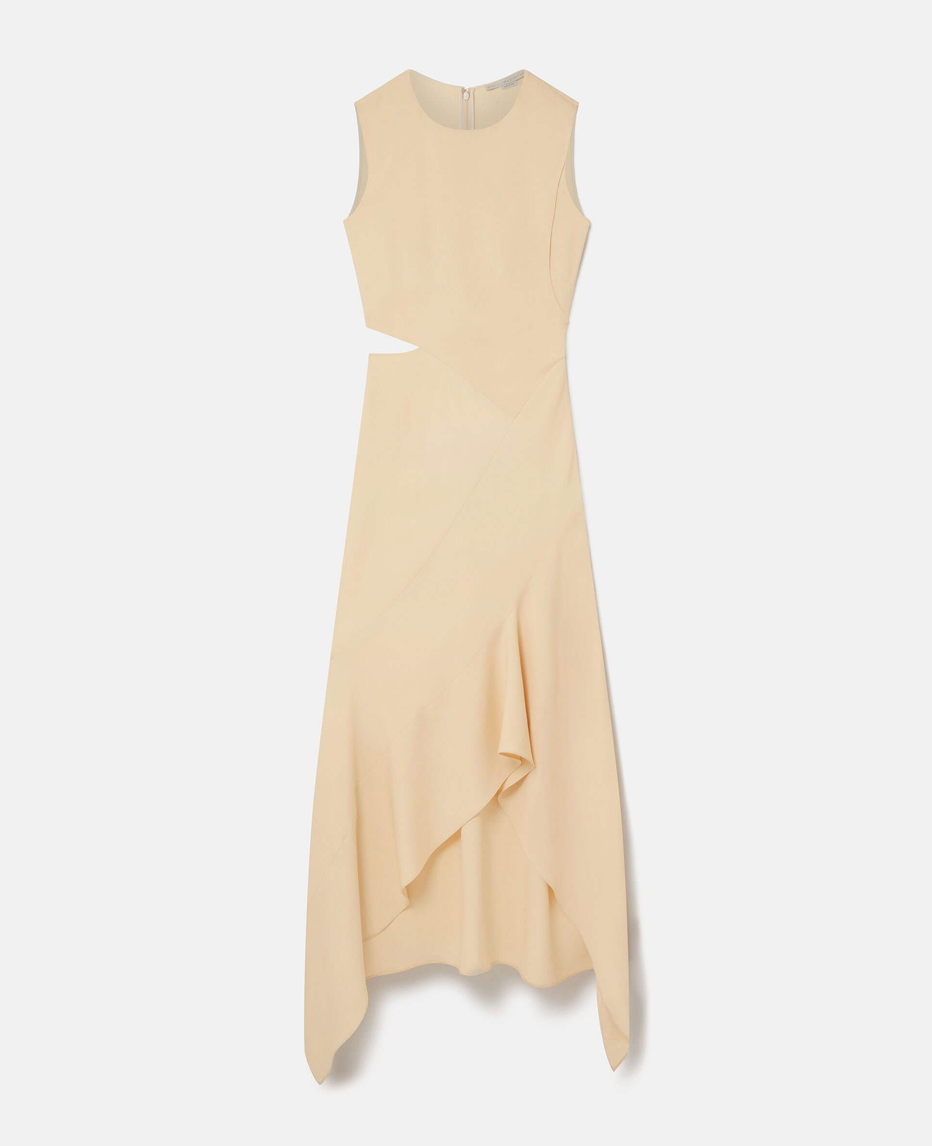 Stretch Cady Gown-Beige-large image number 0