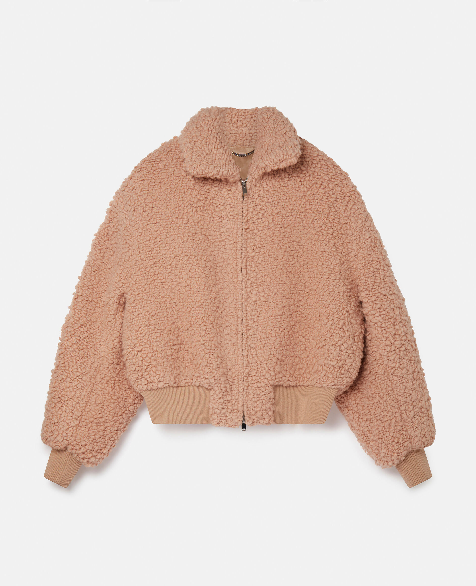 Women Blush Wool Blend Bomber Jacket Stella McCartney AU