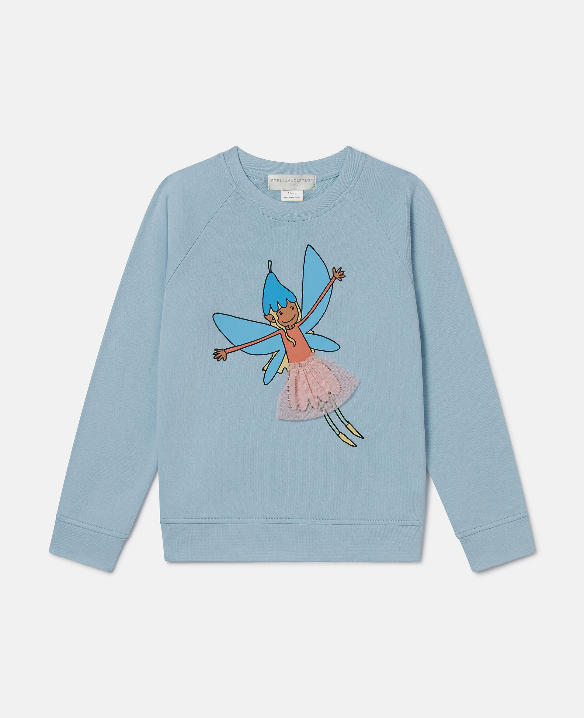 Sweatshirt mit Rundhalsausschnitt und Feen-Grafik-Blau-large image number 0