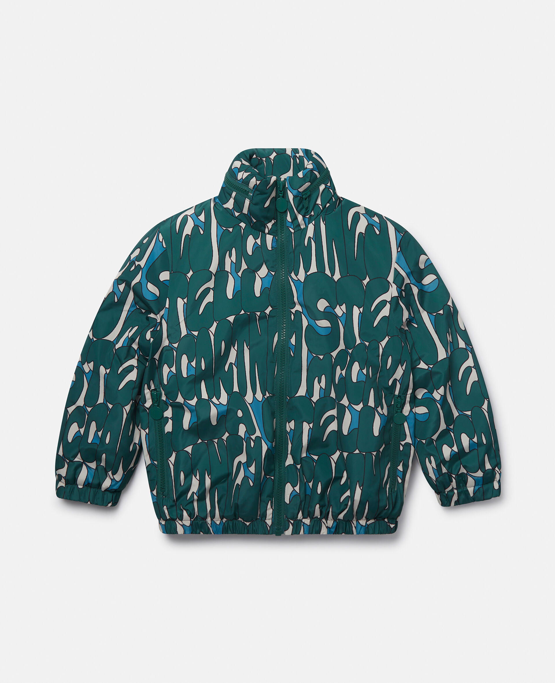 Stella Print High-Neck Jacket-Green-large image number 0