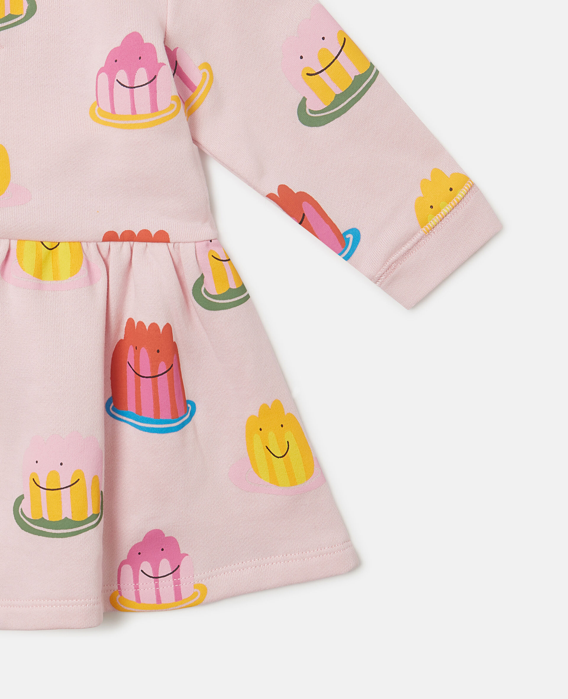 Jelly Print Long-Sleeve Dress-Pink-large image number 3