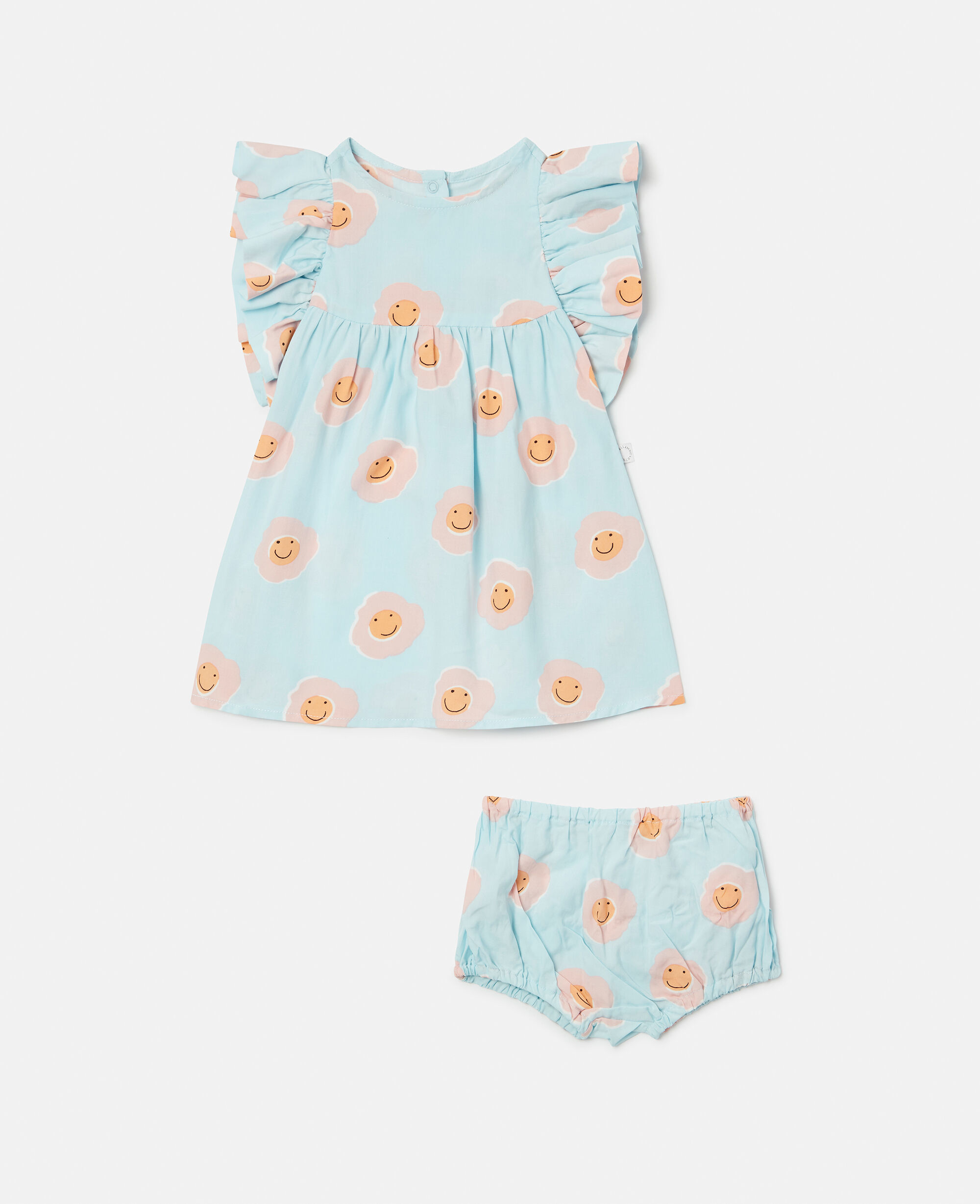 Kids ブルー スマイリーフラワープリント ワンピース＆ブルマセット | Stella McCartney JP