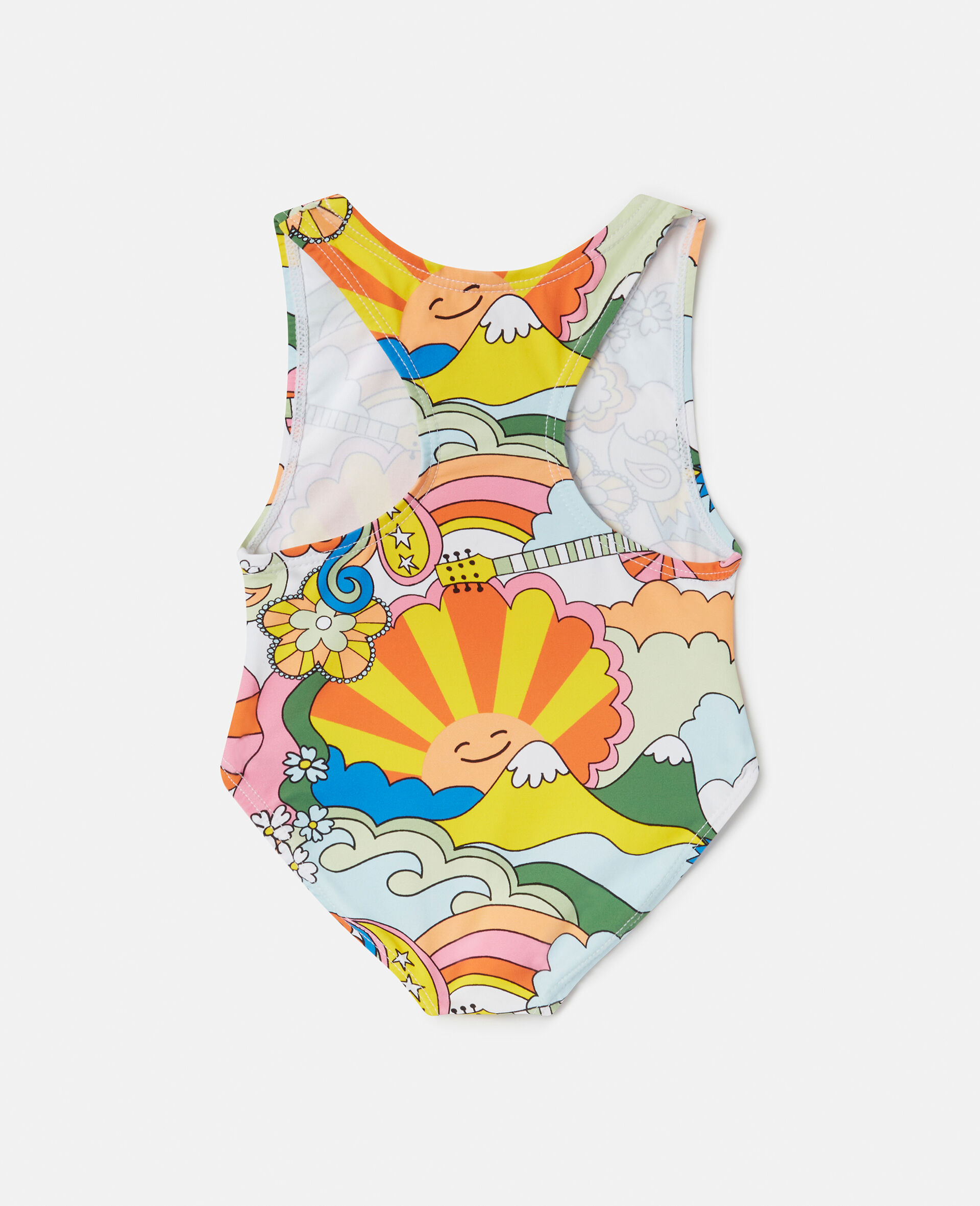 'Love to Dream' Print Swimsuit-White-large image number 2