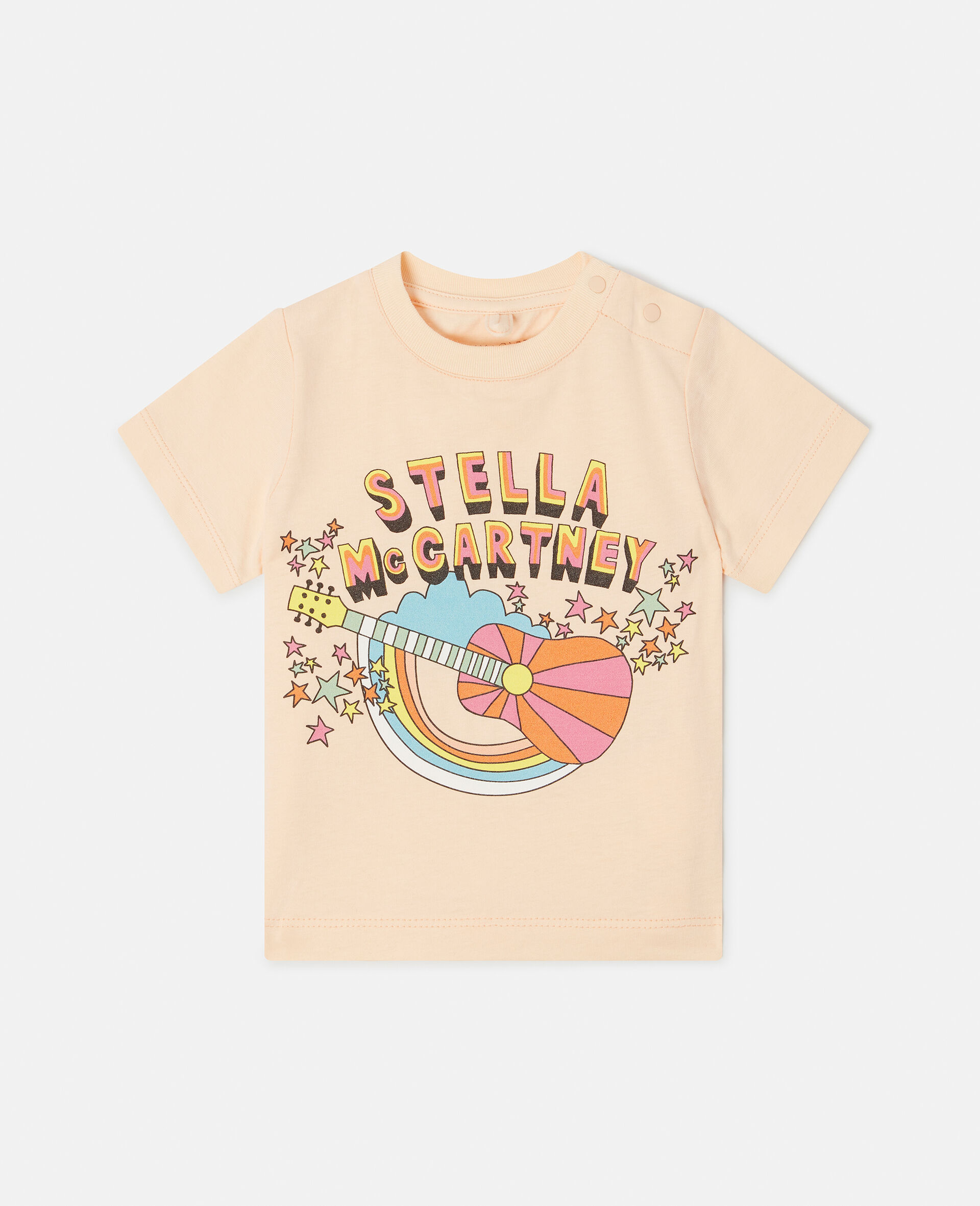 Stella Festival Logo Print T-Shirt-Pink-large image number 0