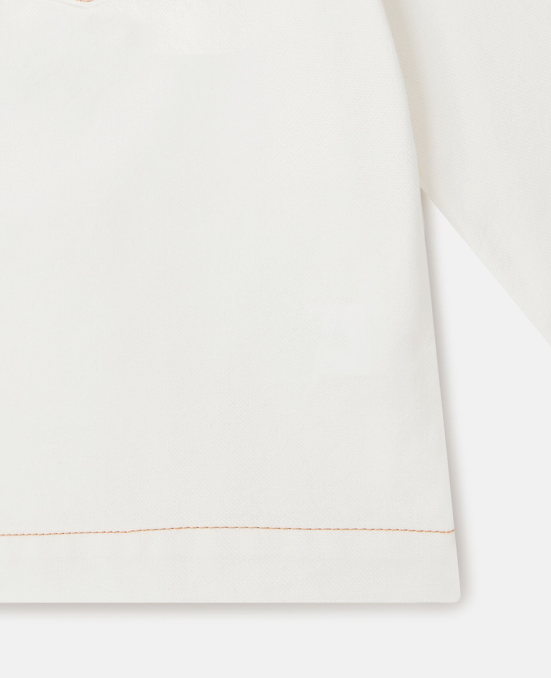 Sports Motif Hooded Jacket-White-large image number 3