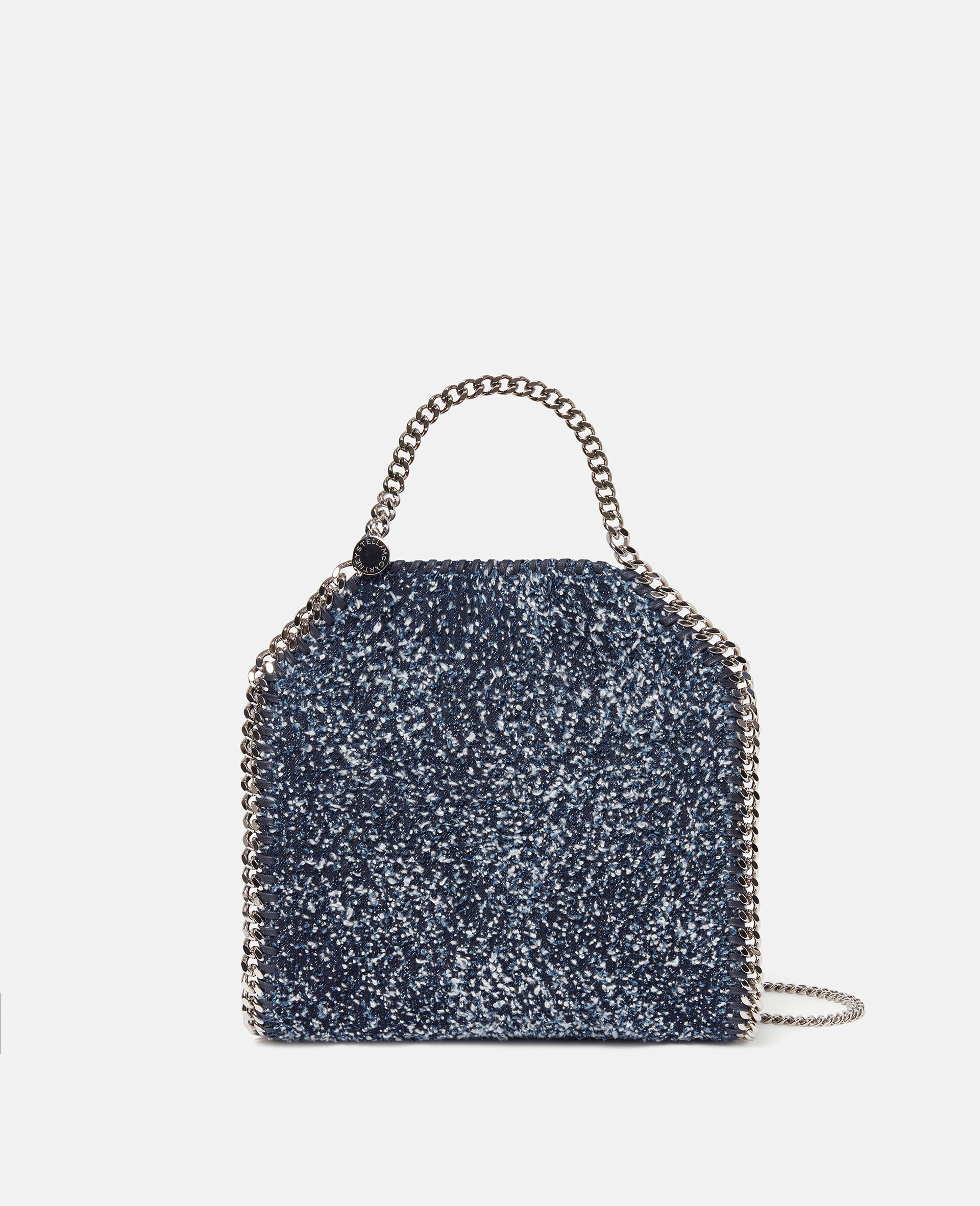 Falabella Mini Bouclé Tote Bag-Blue-medium