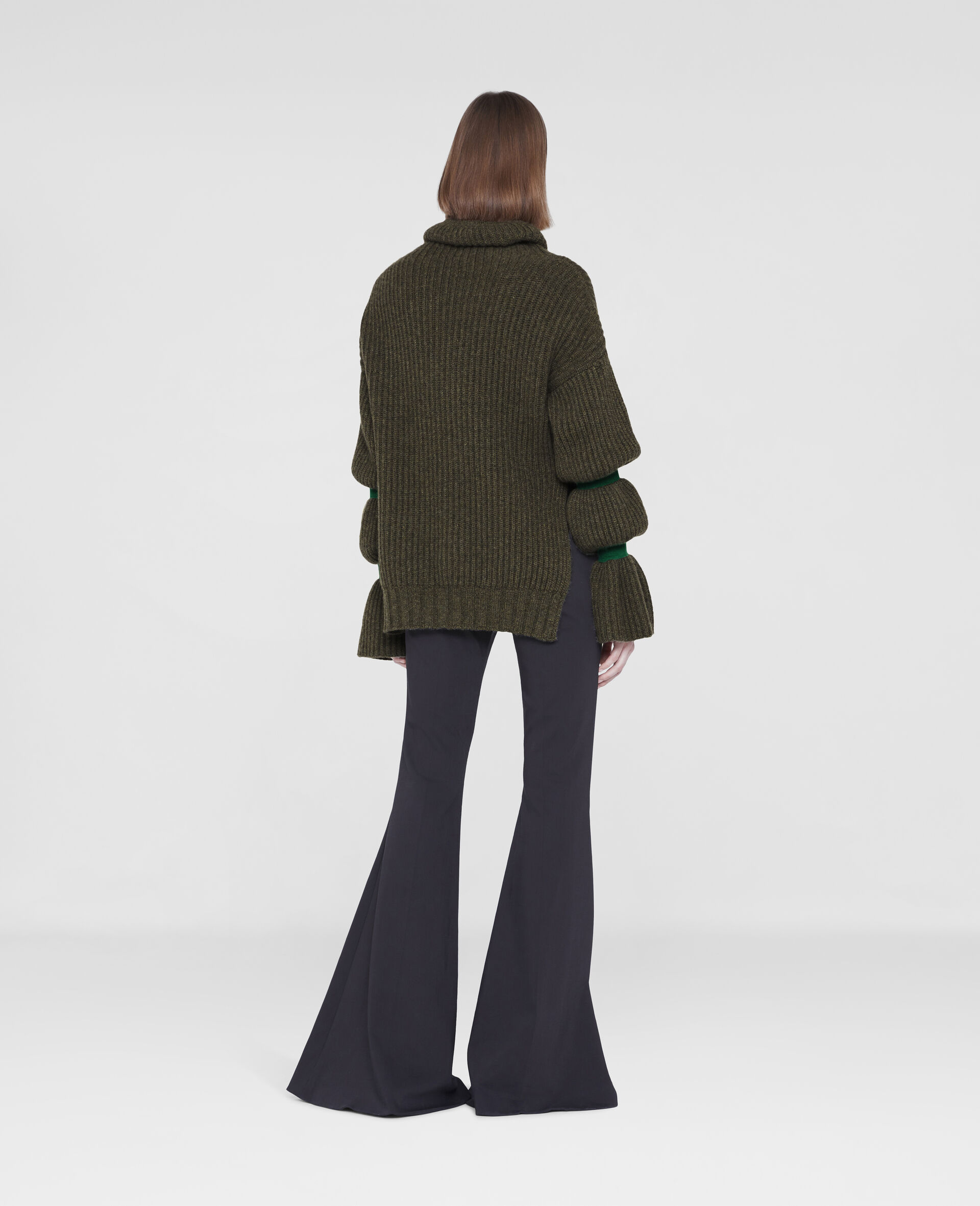 Soft Volume Sweater-Green-large image number 2