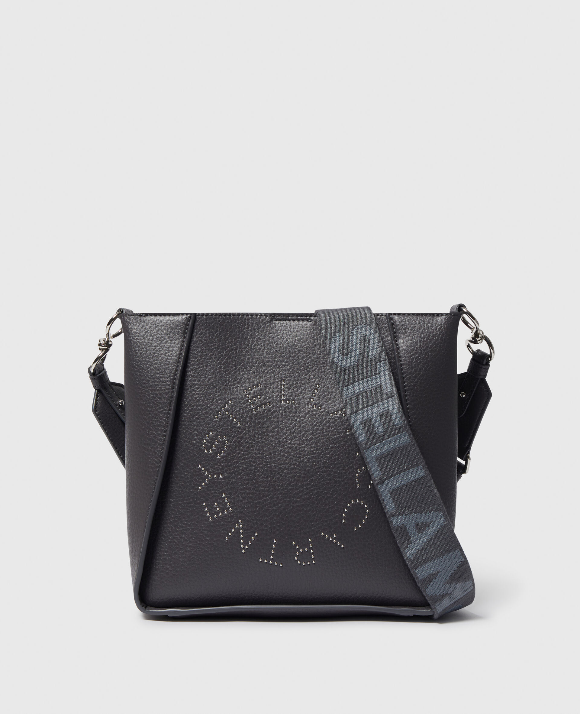 Logo Square Crossbody Bag-Grey-large image number 0