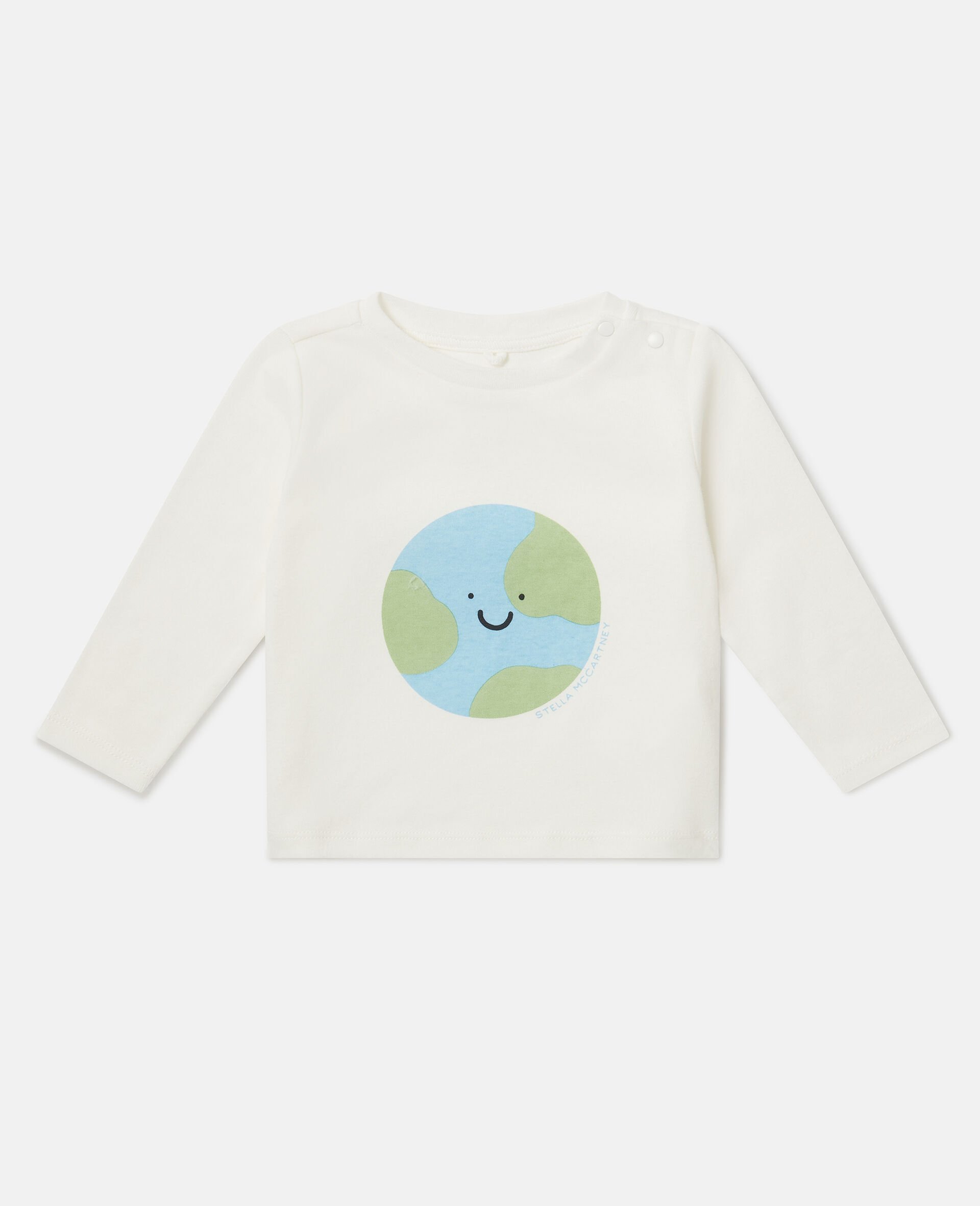 Earth Graphic Long-Sleeve Top-White-medium