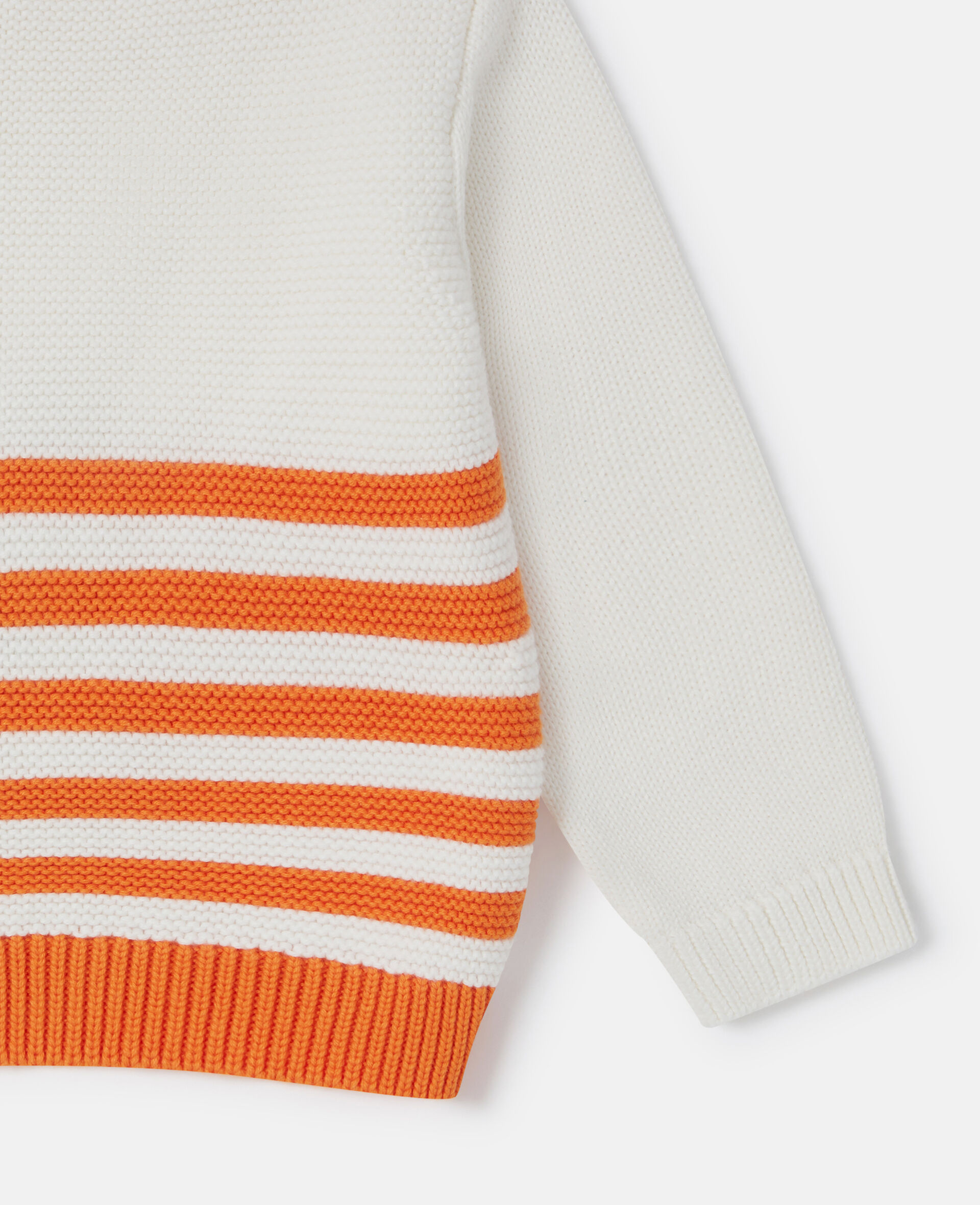 Cat Graphic Embroidered Sweater-Cream-large image number 3