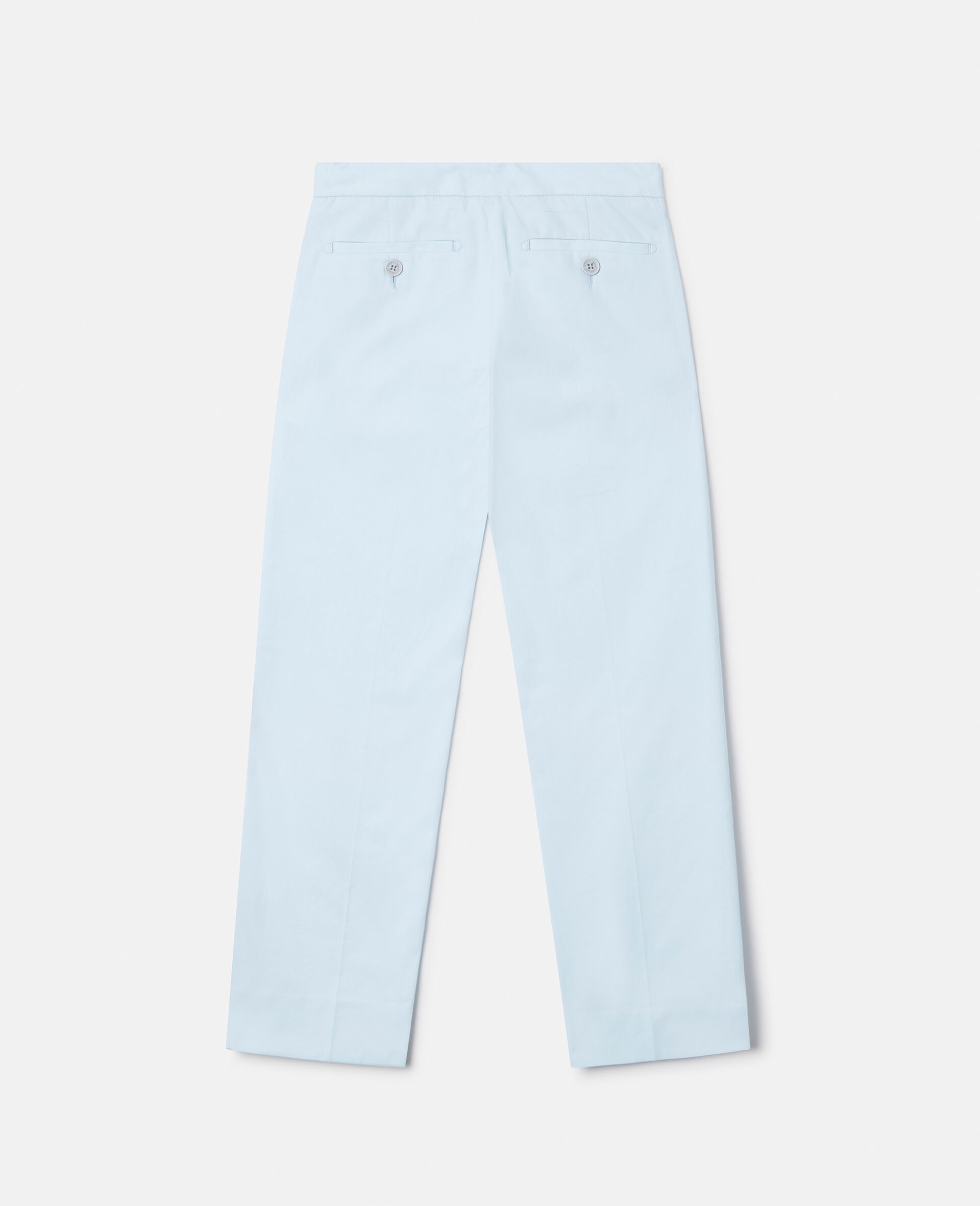 Logo Lining Tailored Trousers-Blue-large image number 2