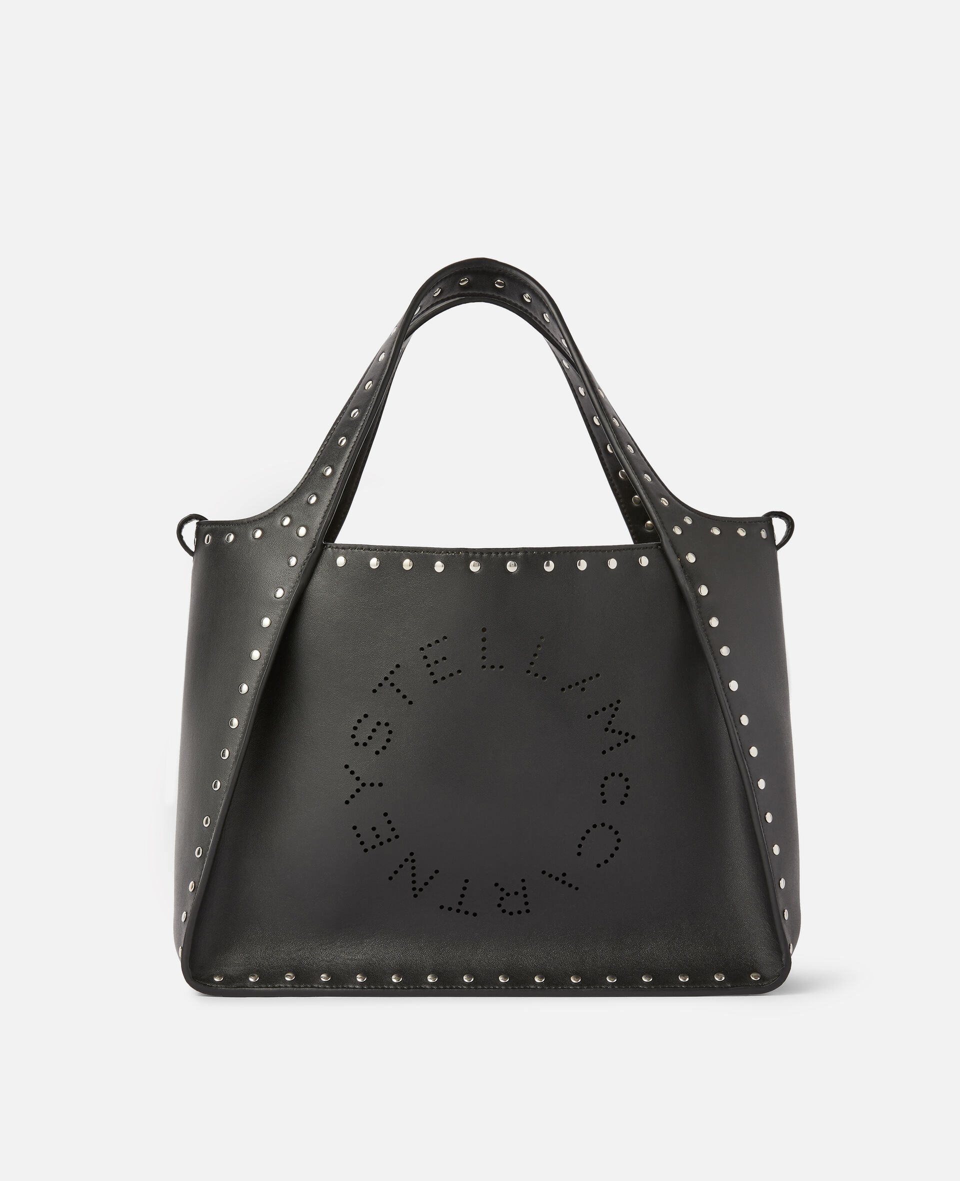 Stella Logo Crossbody Bag -Black-large