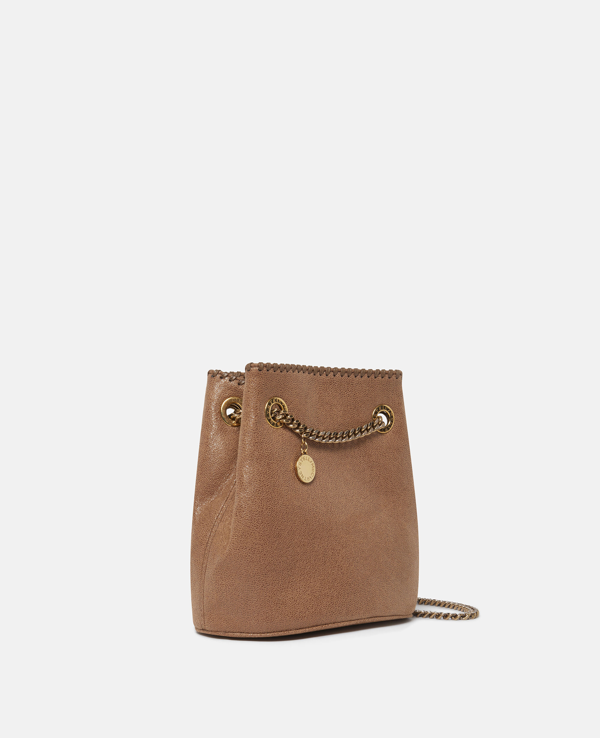 Women Pitch black Falabella Studded Bucket Bag | Stella