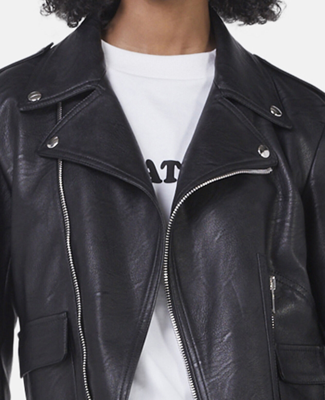 Women Black Alter Mat Biker Jacket | Stella McCartney US