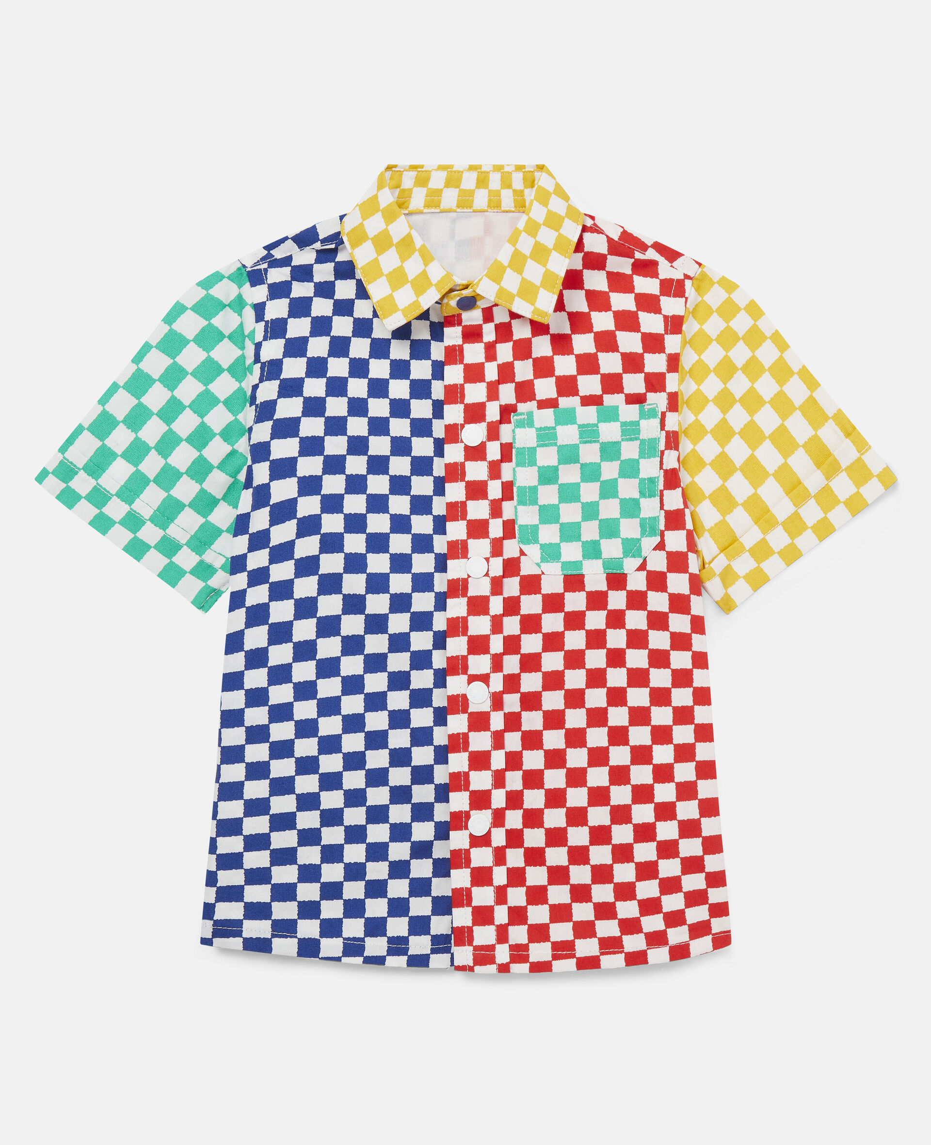 Gingham Cotton Shirt-Multicoloured-large image number 0