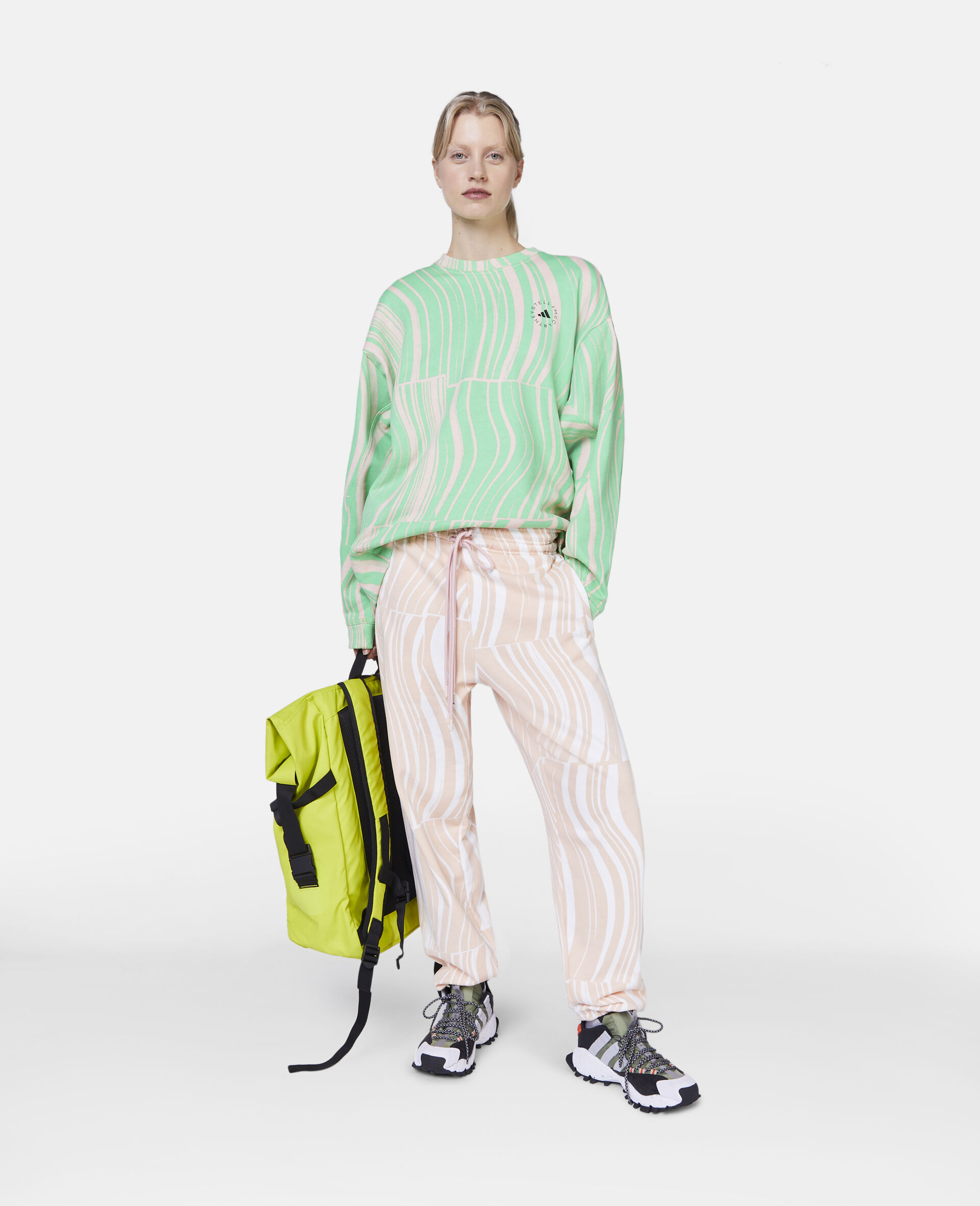 TrueCasuals Hover Float Print Joggers-Pink-large image number 1