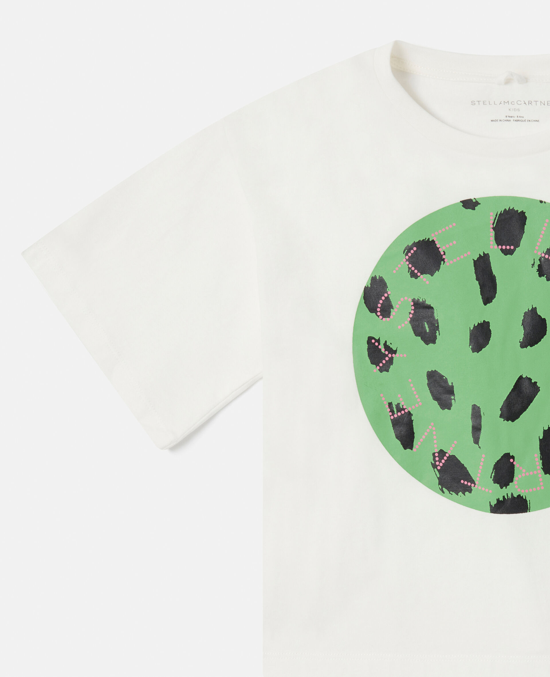 Stella Logo Camouflage Print Cropped T-Shirt-White-large image number 1