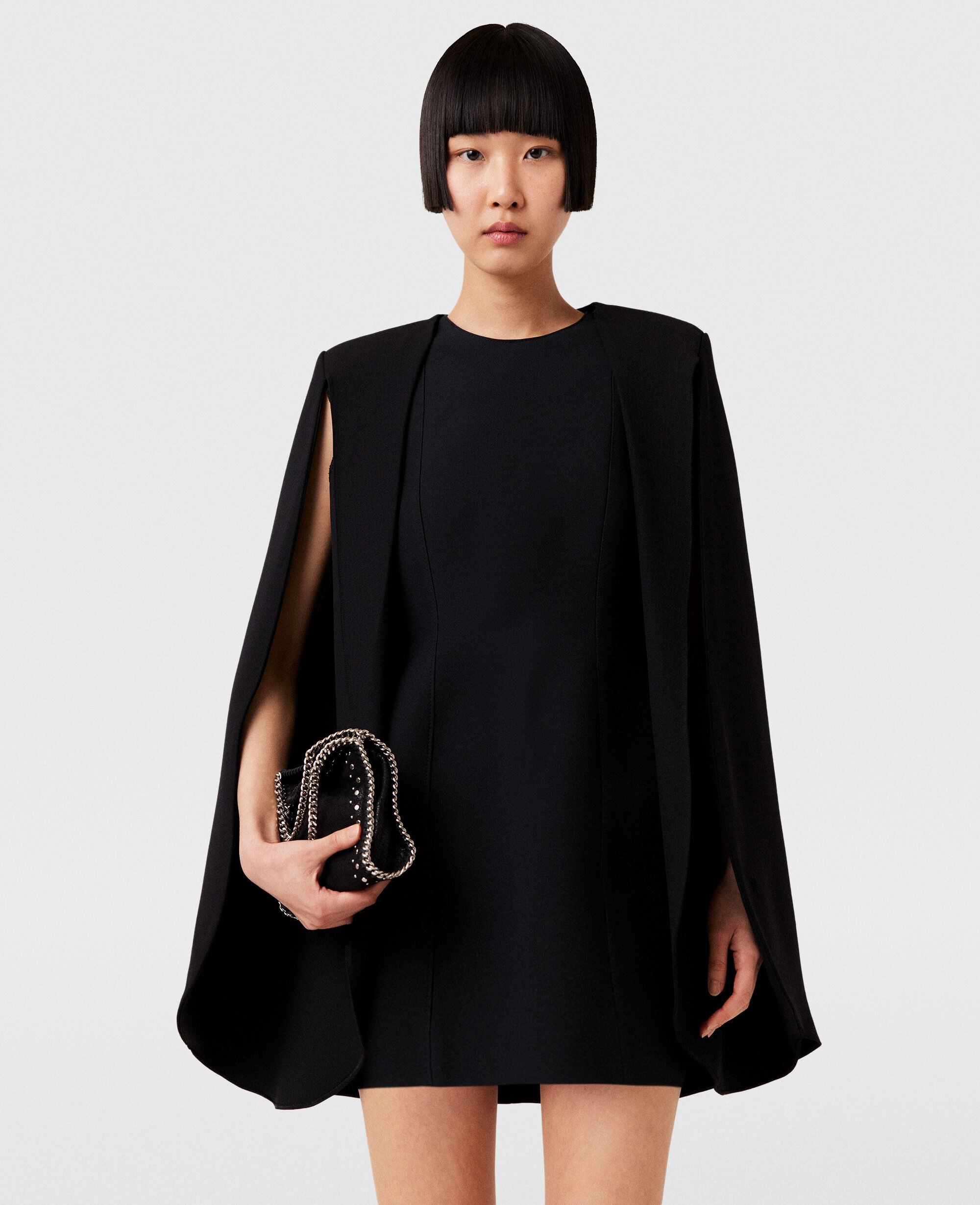 Robe cape noire on sale