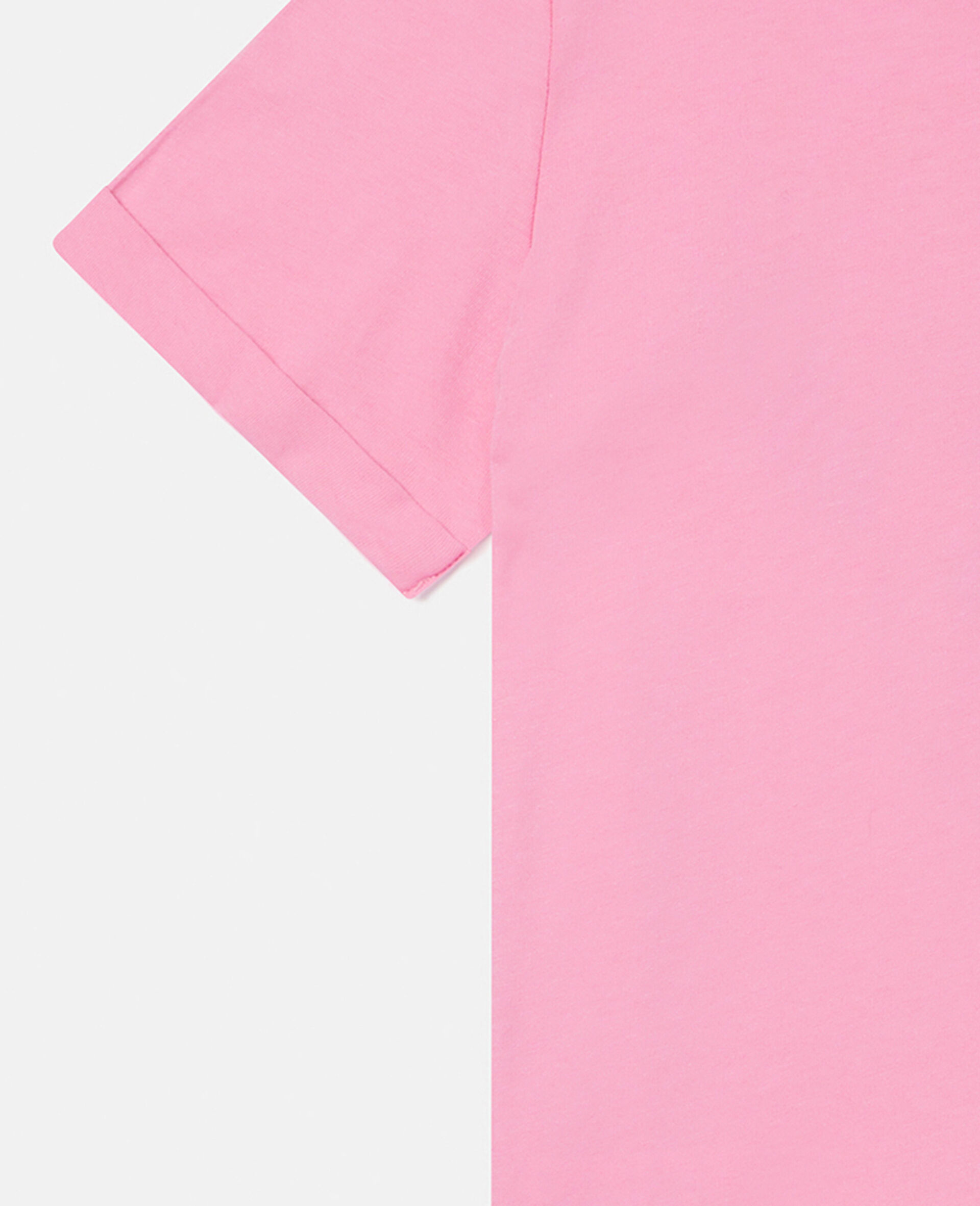 Apple Print Cotton T‐Shirt-Pink-large image number 3