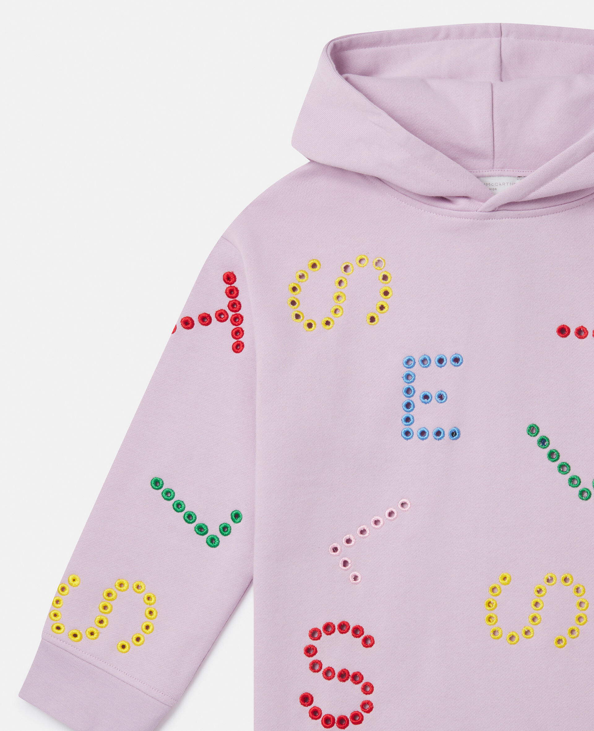 Stella Pattern Hoodie Dress-Pink-large Stella Pattern Hoodie Dress-Pink-large image number 1