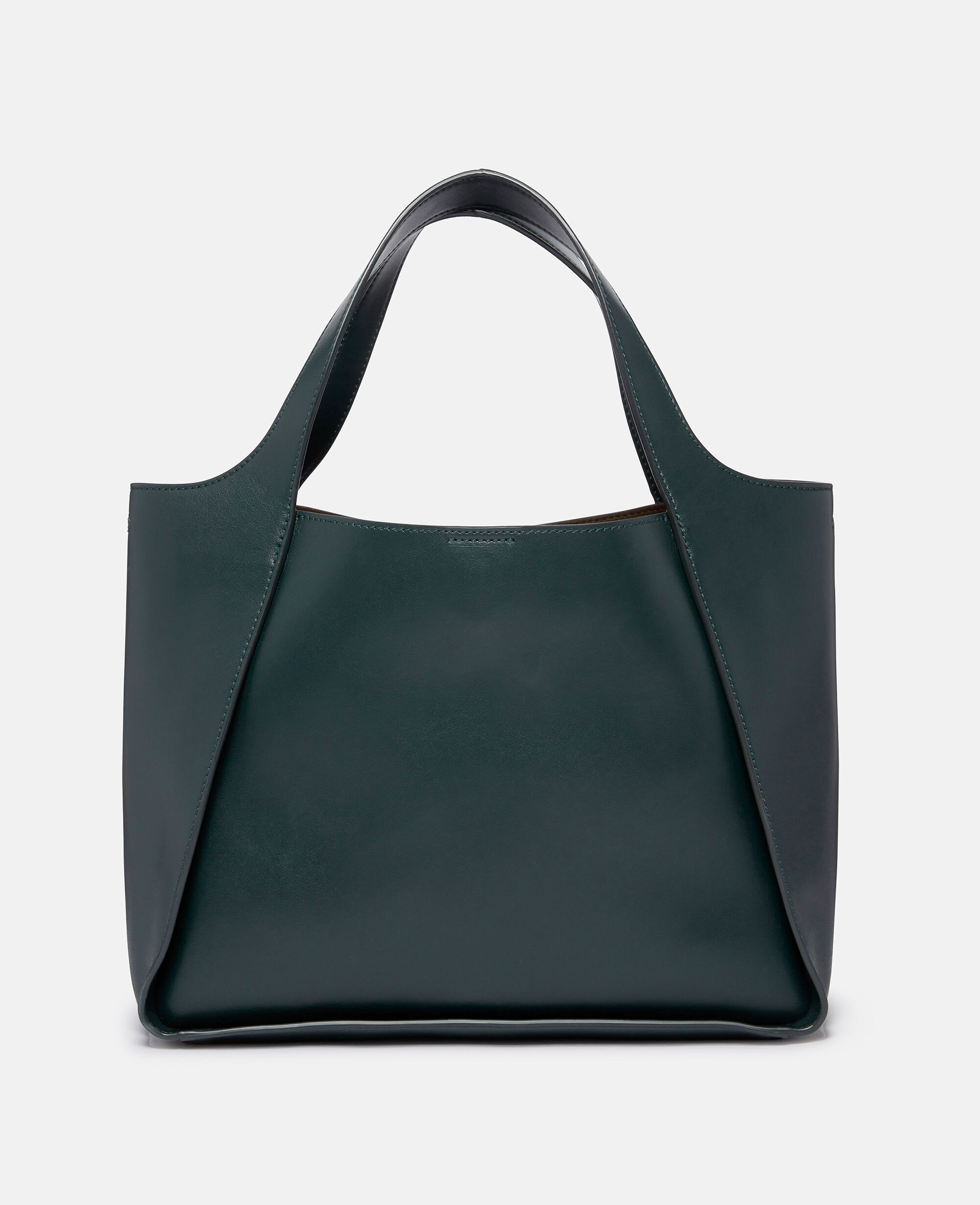 Women Pine green Logo Crossbody Tote Bag | Stella McCartney US Women Pine green Logo Crossbody Tote Bag | Stella McCartney US