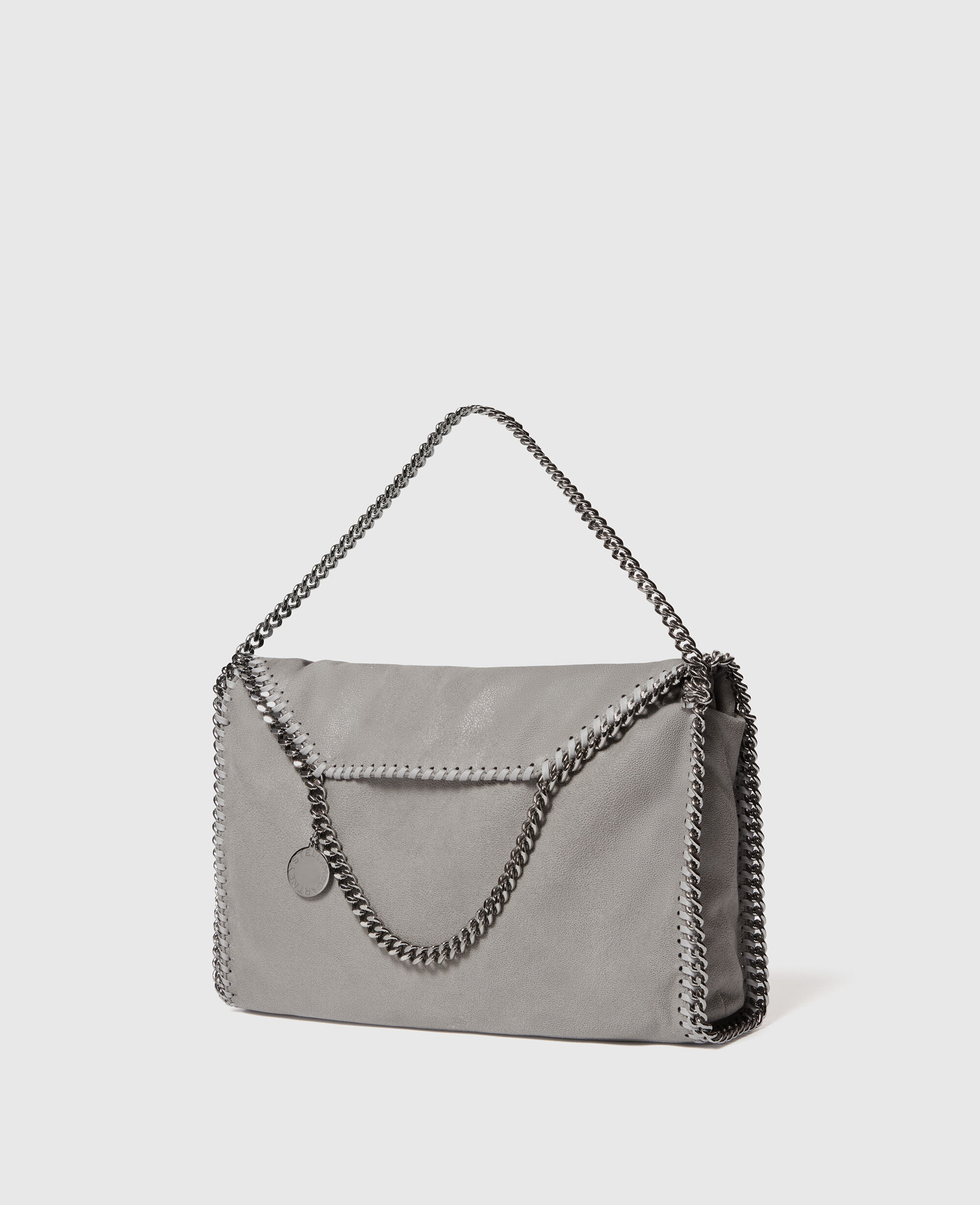STELLA McCARTNEY Falabella Over Tote Bag SS25【新作】 Women Grey Falabella Fold-Over Tote | Stella McCartney US