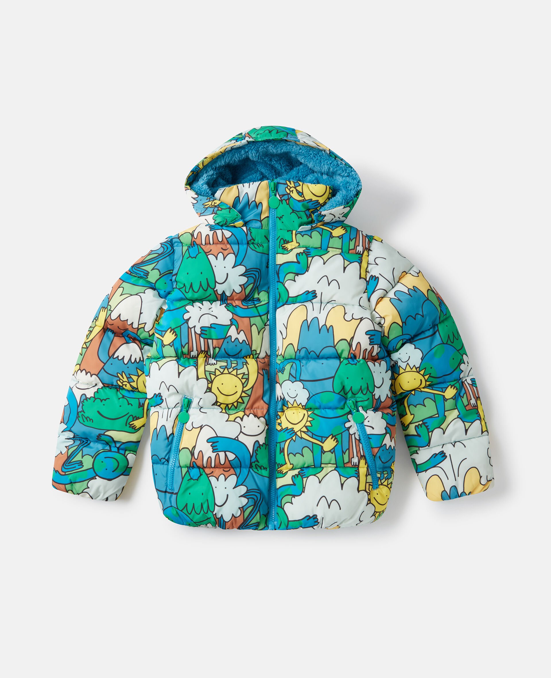 Earth Friends Print Raincoat-Multicolour-medium
