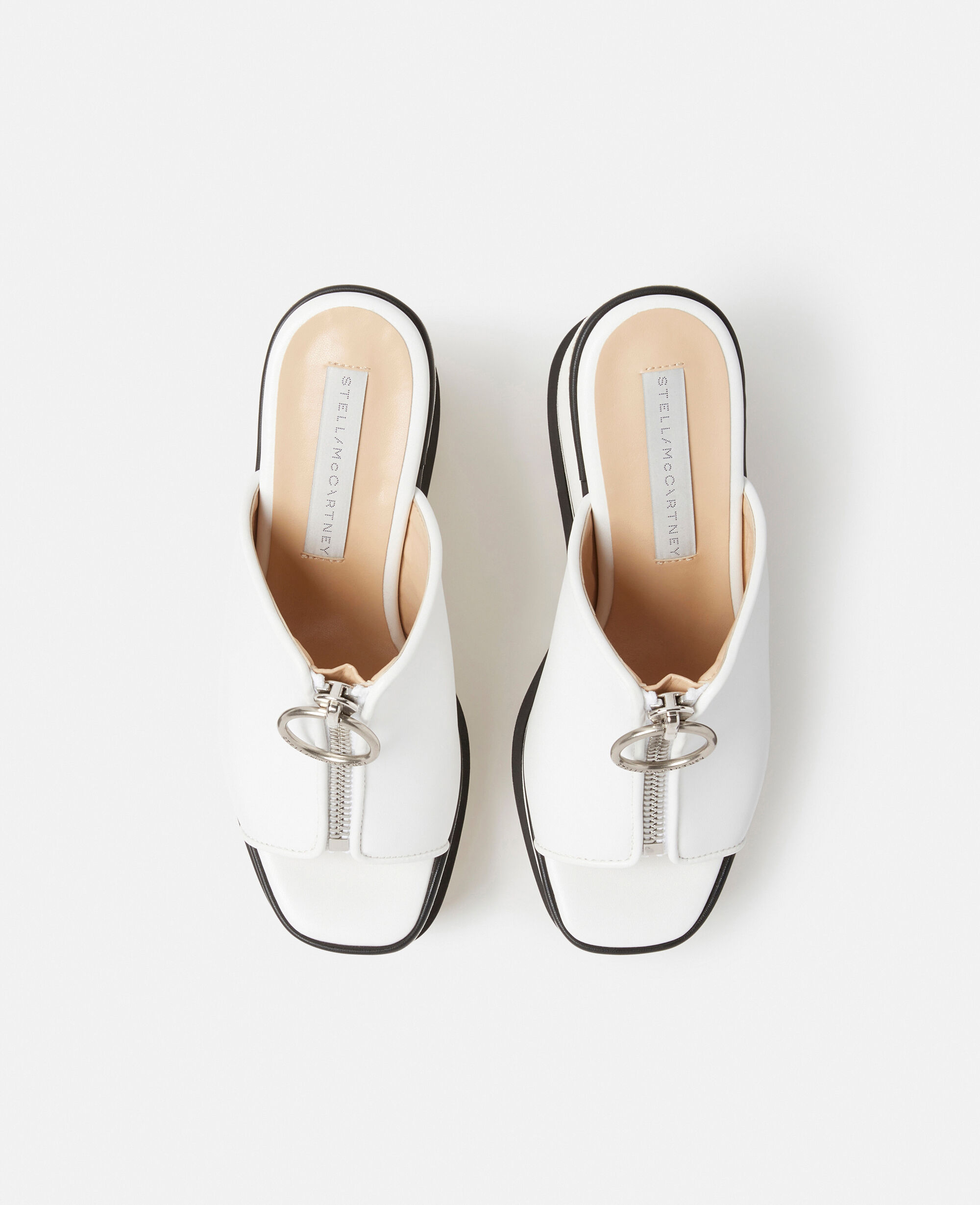 Stella McCartney スニークエリス ウェッジサンダル Women ホワイト スニークエリス ジップスライド ウェッジ