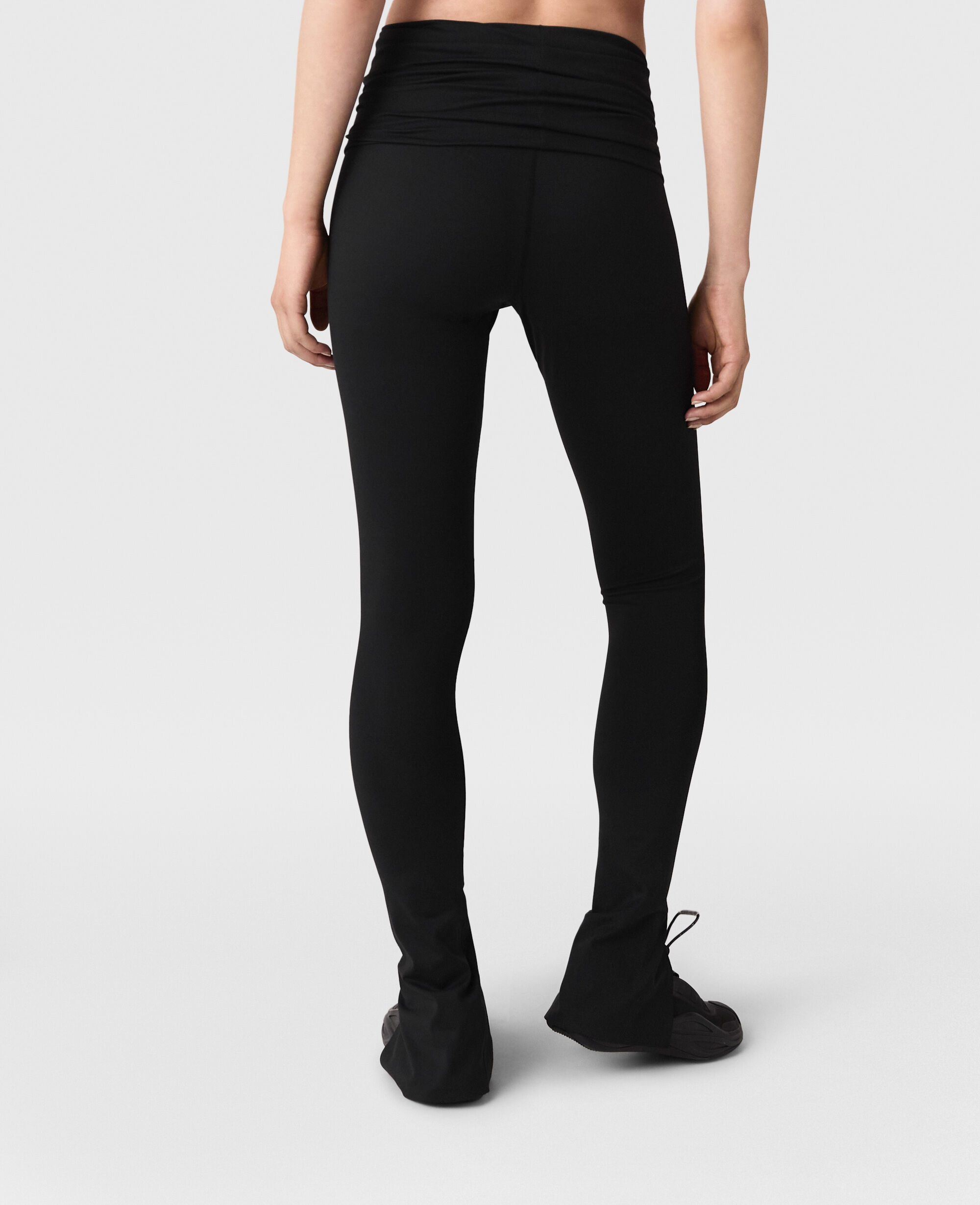 Women Black TrueStrength Split Cuff Yoga Leggings | Stella