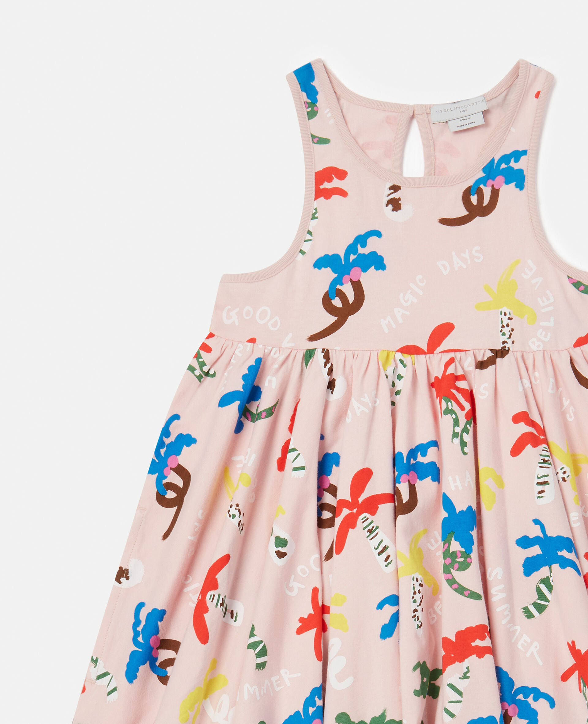 Good Vibes Palms Dress-Pink-large image number 1