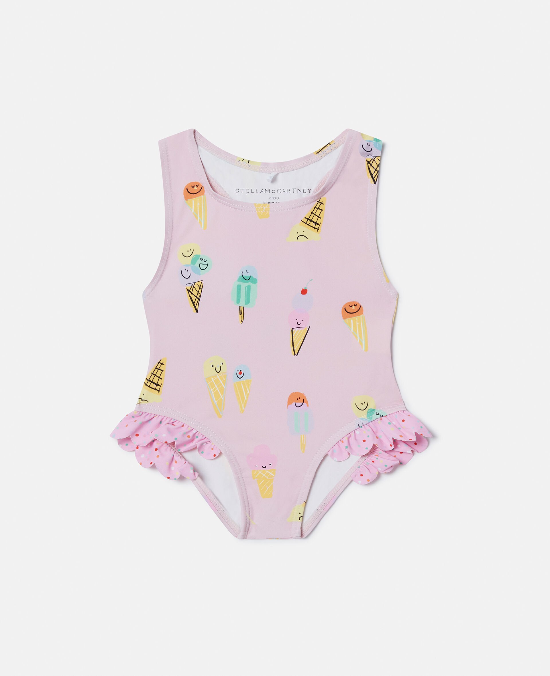 Ice Cream Print Swimsuit-Pink-medium