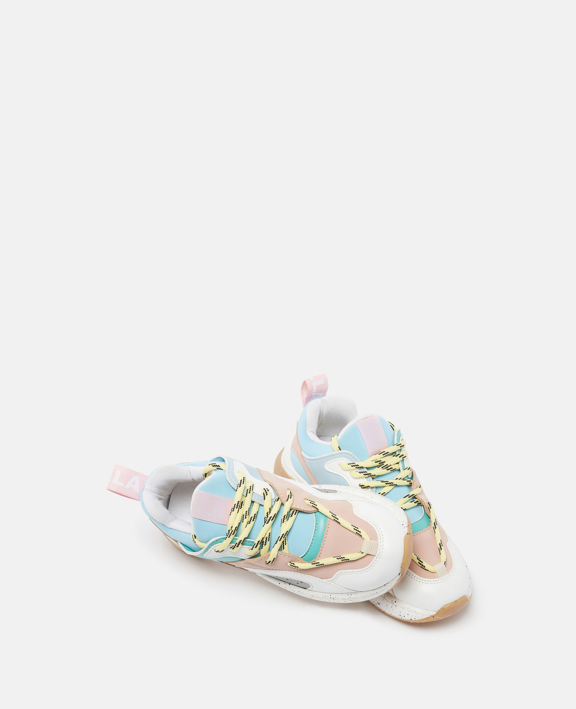 Colourblock Lace-Up Trainers-Multicolour-large image number 3