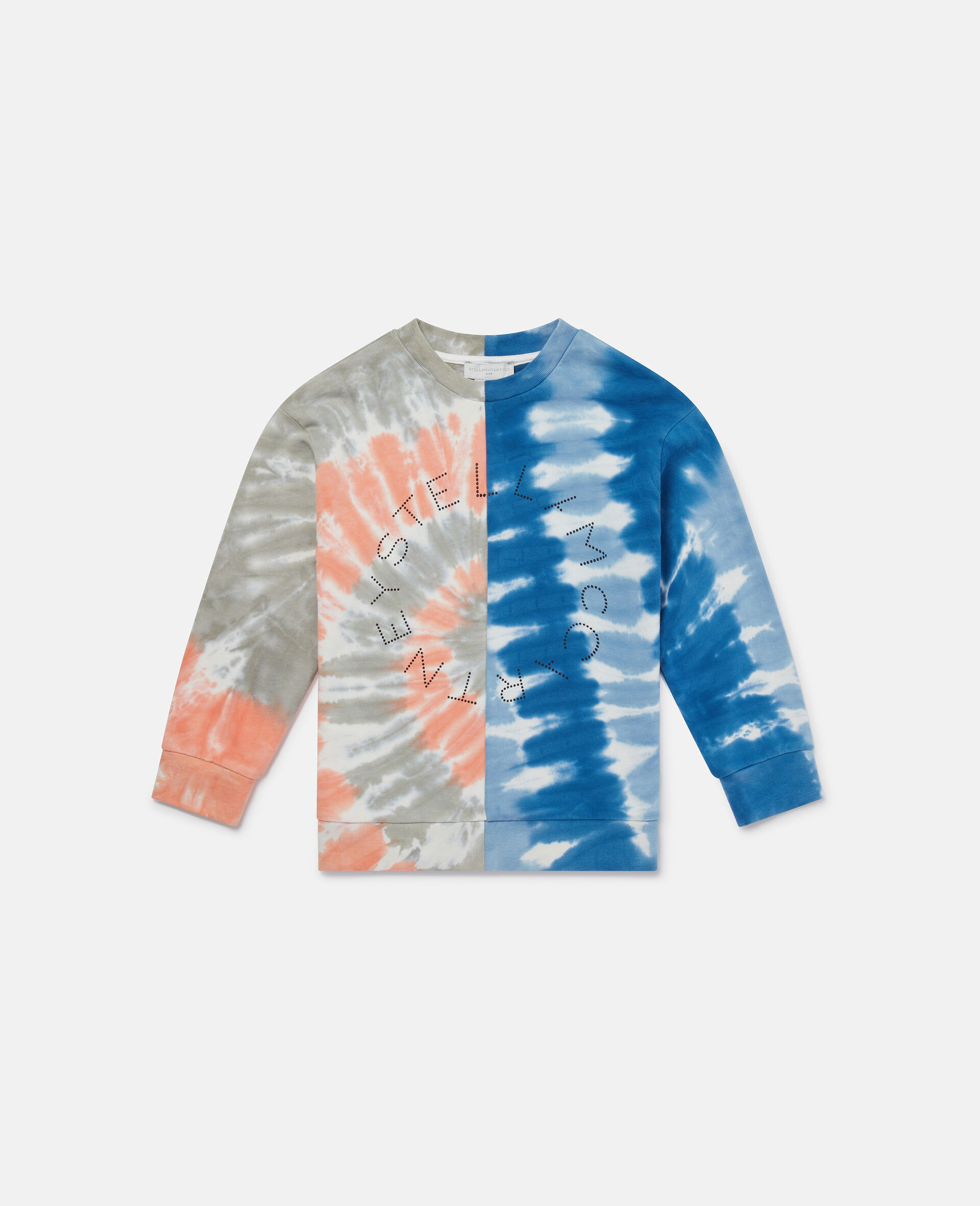 Tie-Dye Graphic Sweatshirt-Multicolour-large image number 0