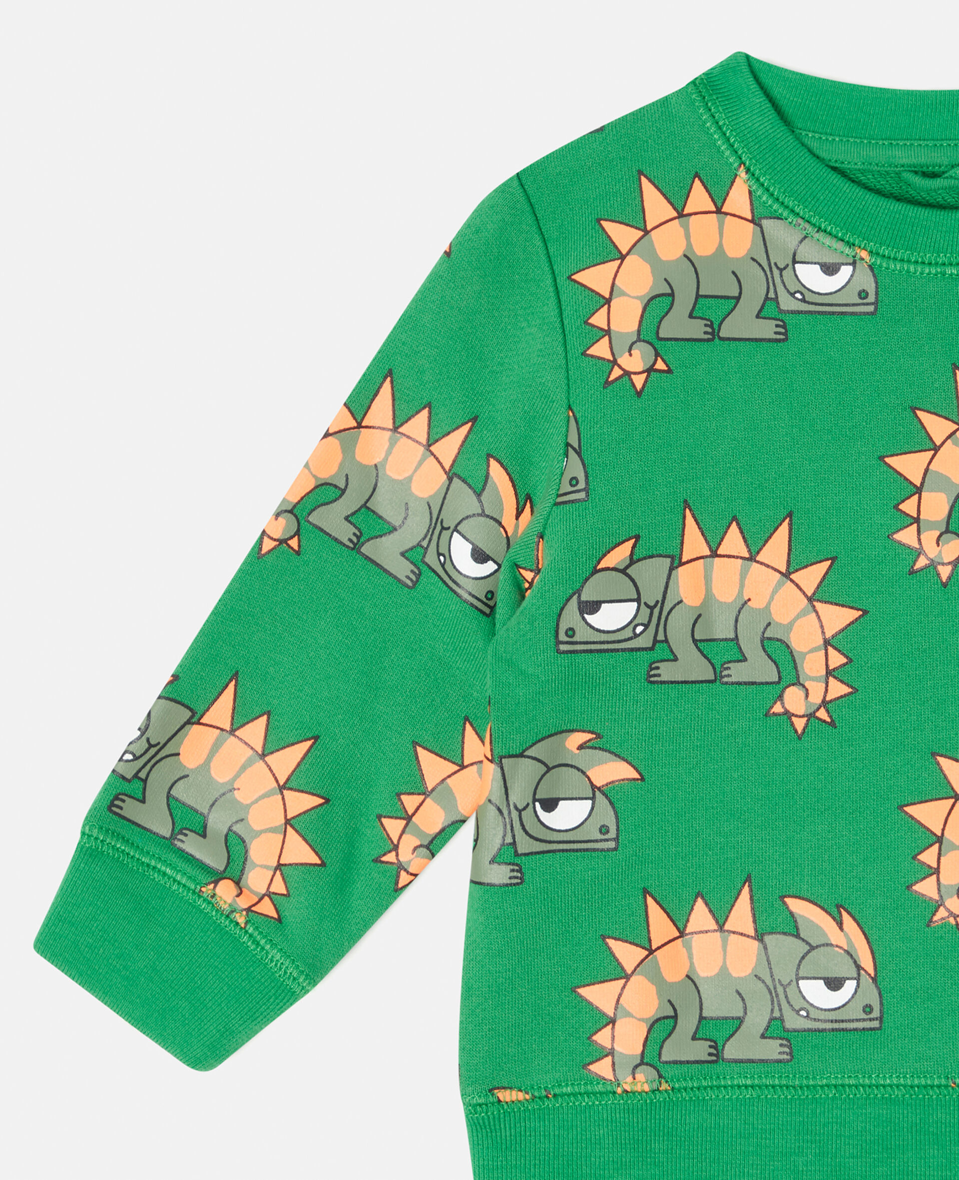 Gecko Print Sweatshirt-Pink-large image number 1