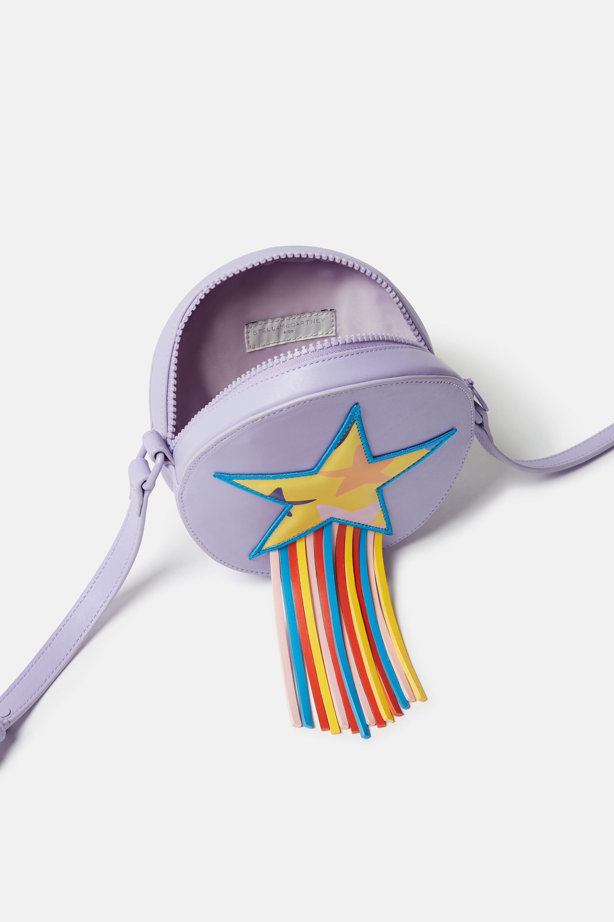 ステラマッカートニーkids☆フリンジbag☆ Kids Purple Star Graphic Fringe Crossbody Bag | Stella