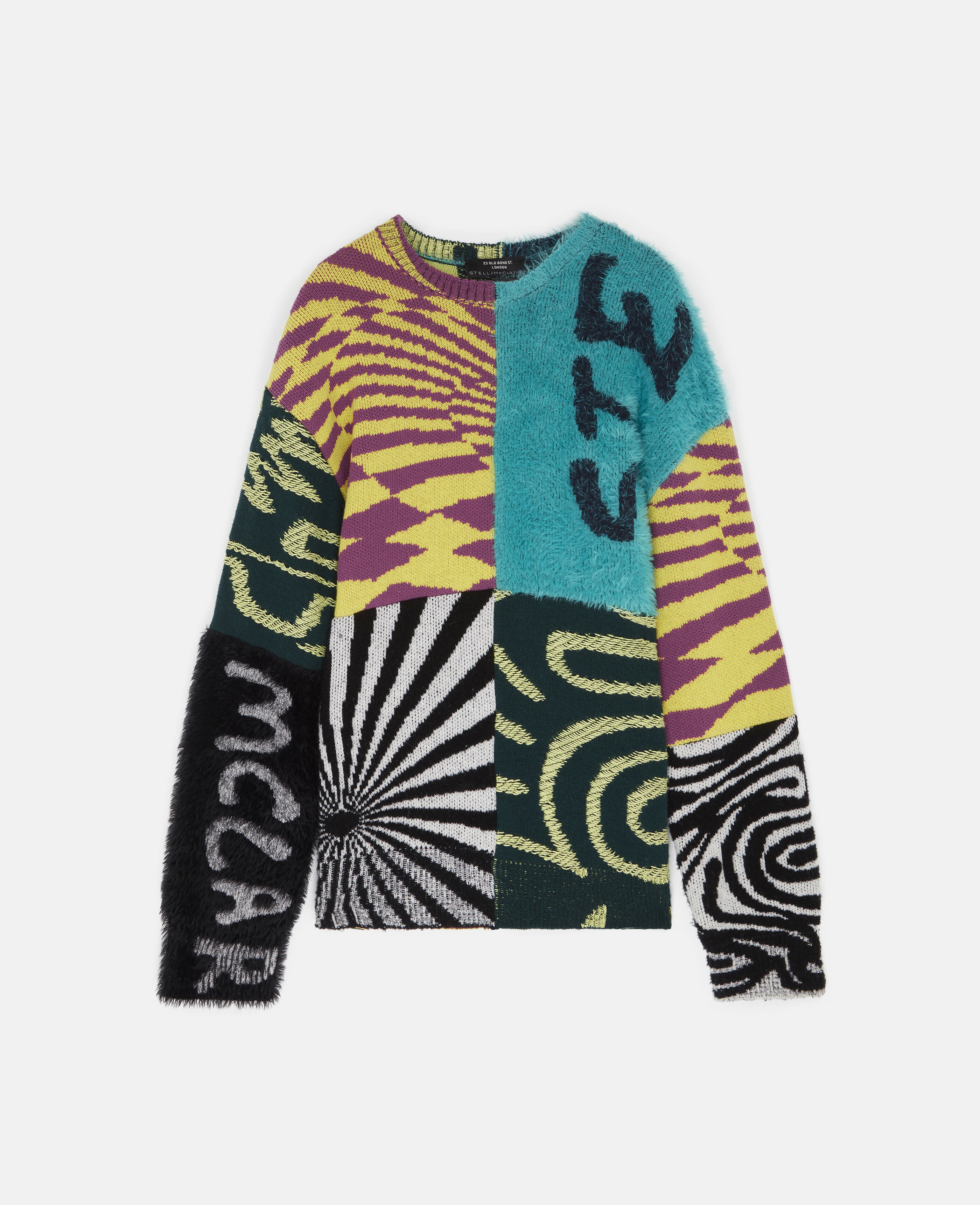 patchwork jumper mens