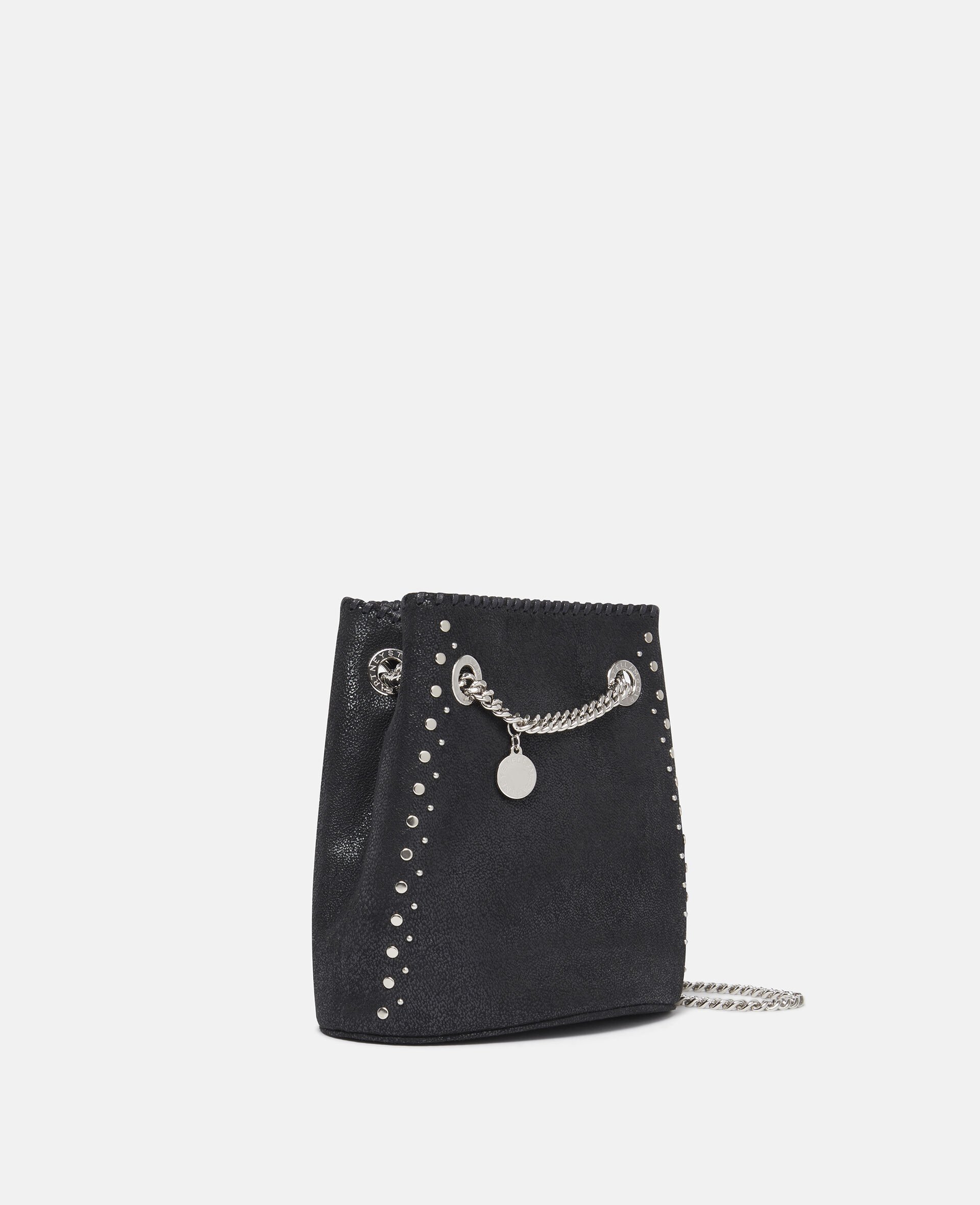 Falabella Studded Bucket Bag-Black-large image number 2