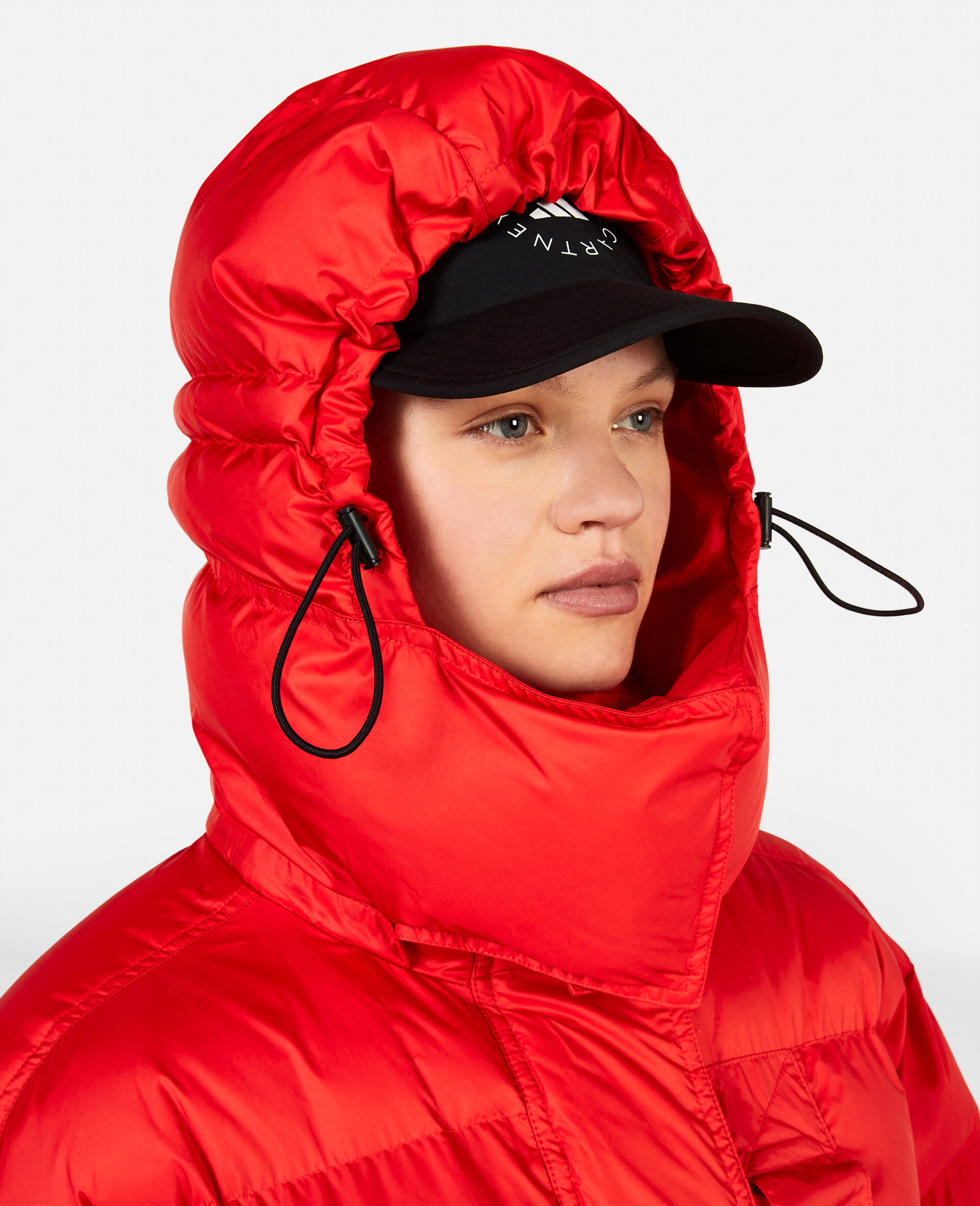 TrueNature Long Padded Coat-Red-large image number 5