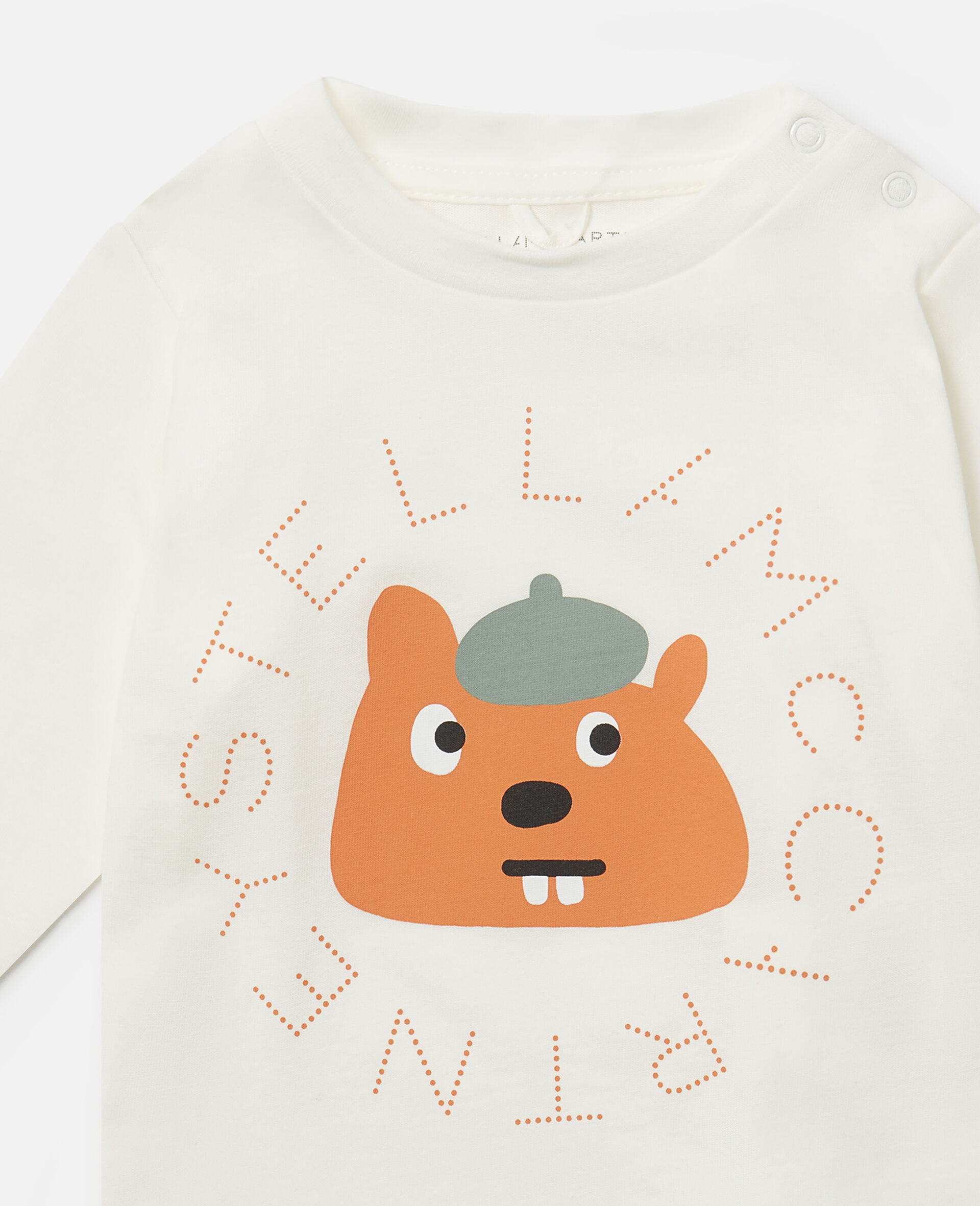 Langärmeliges Oberteil mit Eichhörnchen-Grafik-Weiß-medium Langärmeliges Oberteil mit Eichhörnchen-Grafik-Weiß-medium