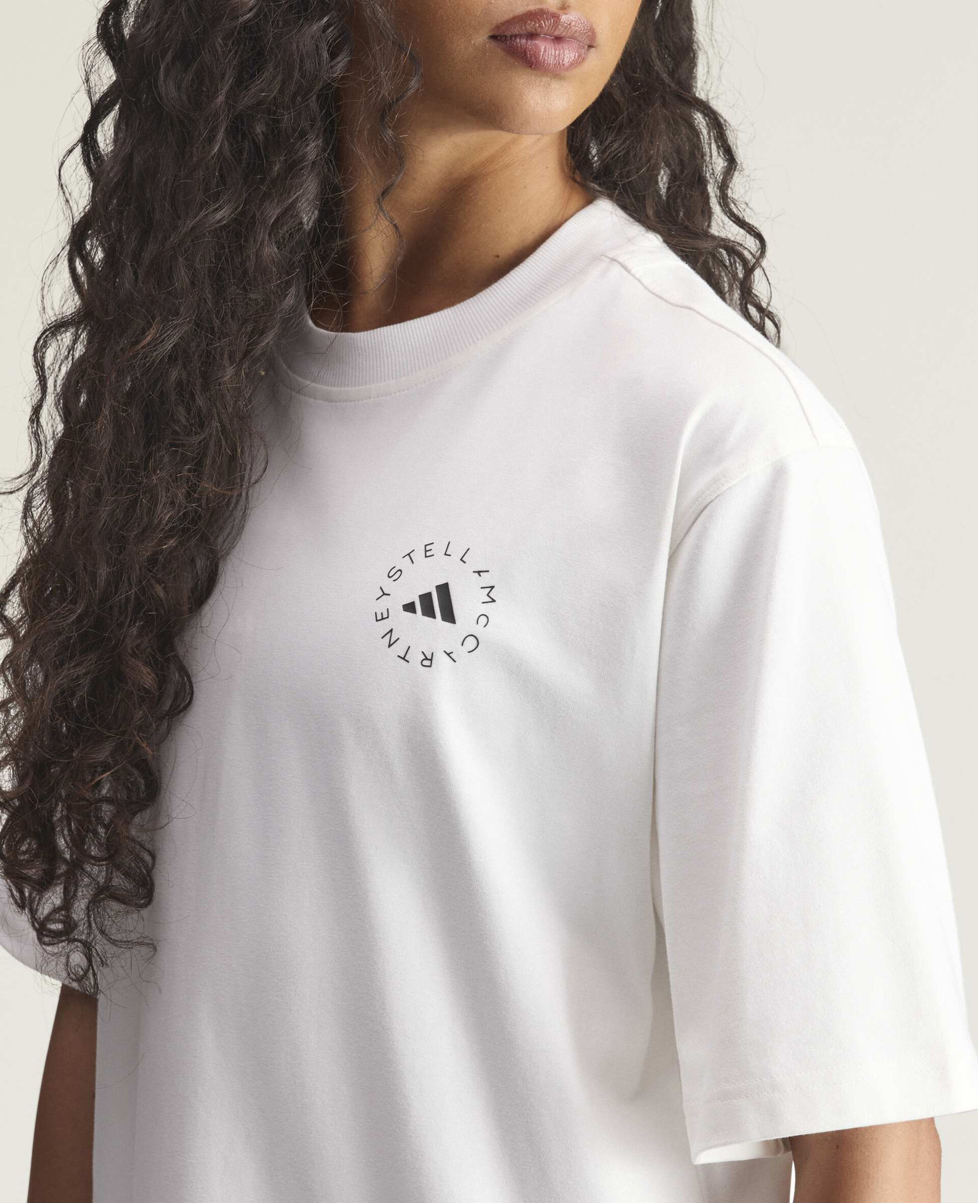 T shirt oversize avec logo-Blanc-large image number 2