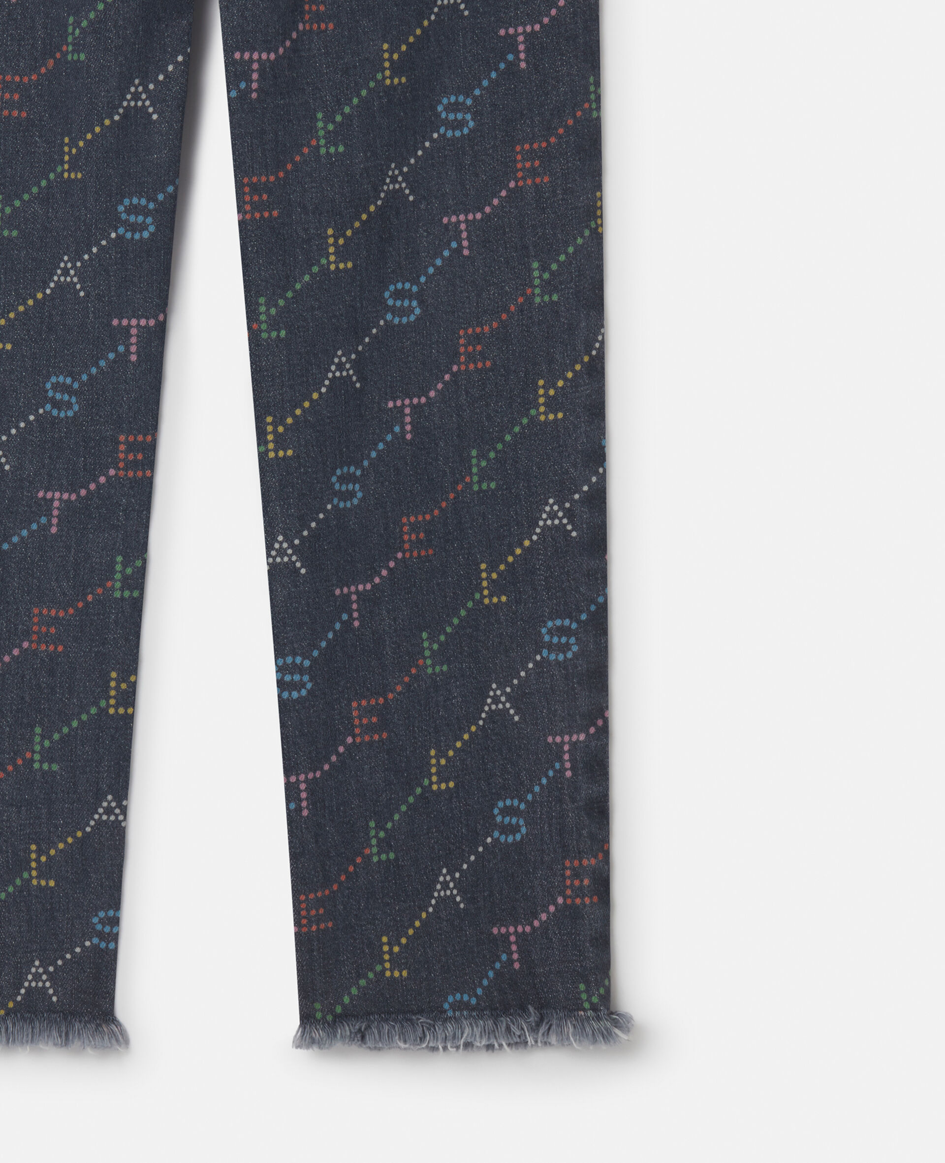 Logo Pattern Denim Jeans-Grey-large Logo Pattern Denim Jeans-Grey-large image number 3